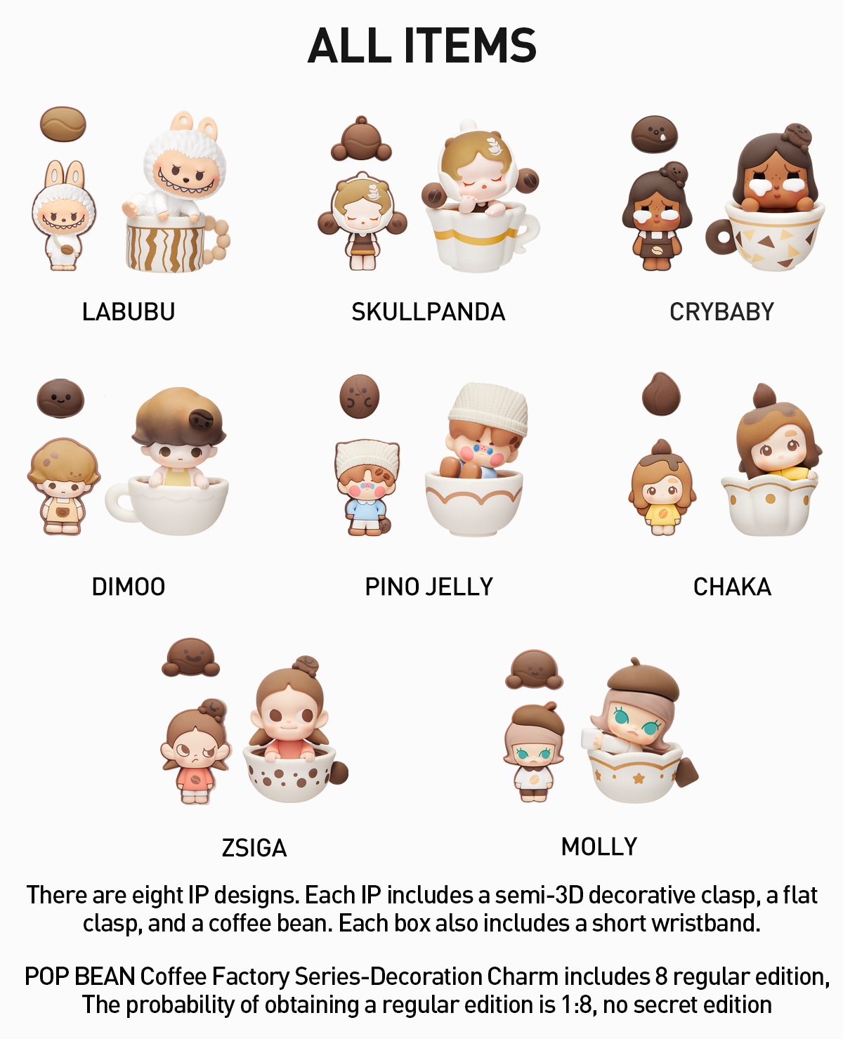 POP BEAN Coffee Factory Series-Decoration Charm - POP MART