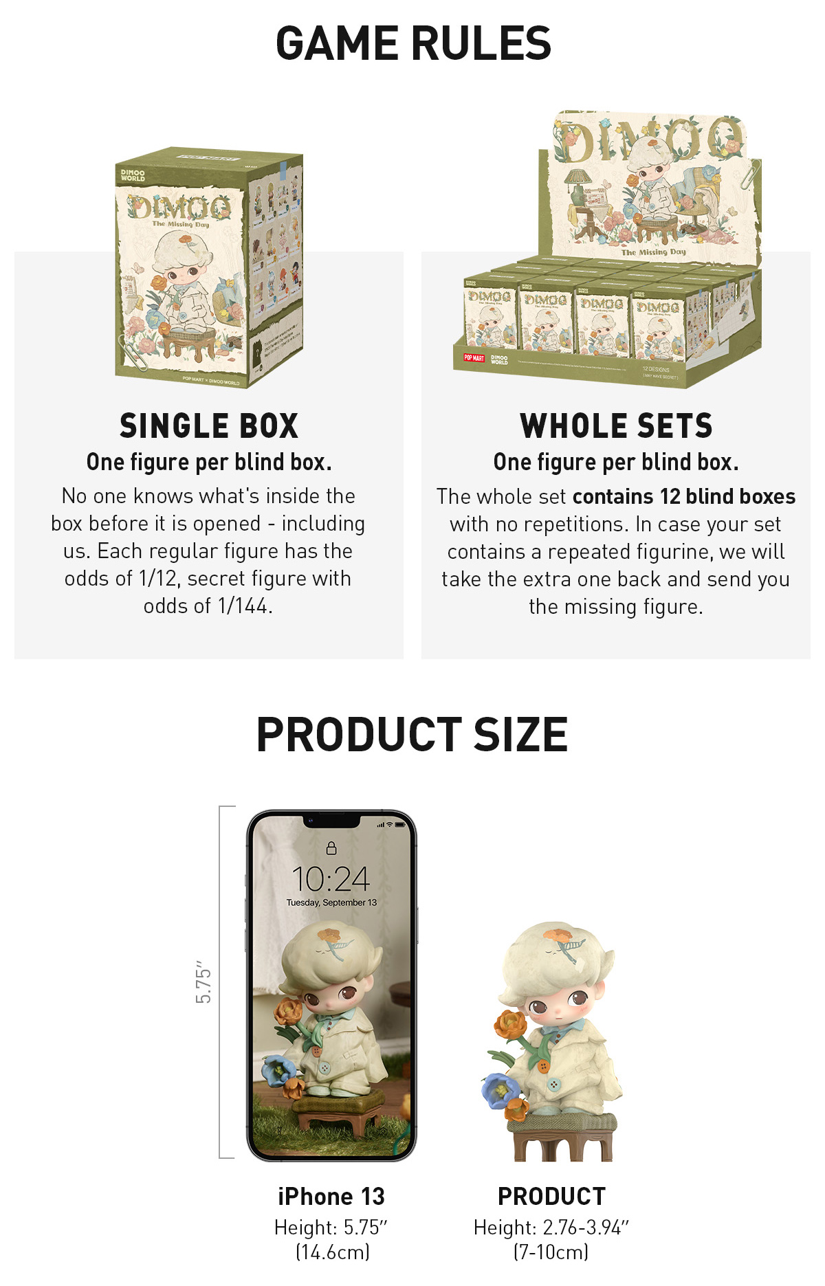 POP NOW:DIMOO The Missing Day Series Figures - POP MART