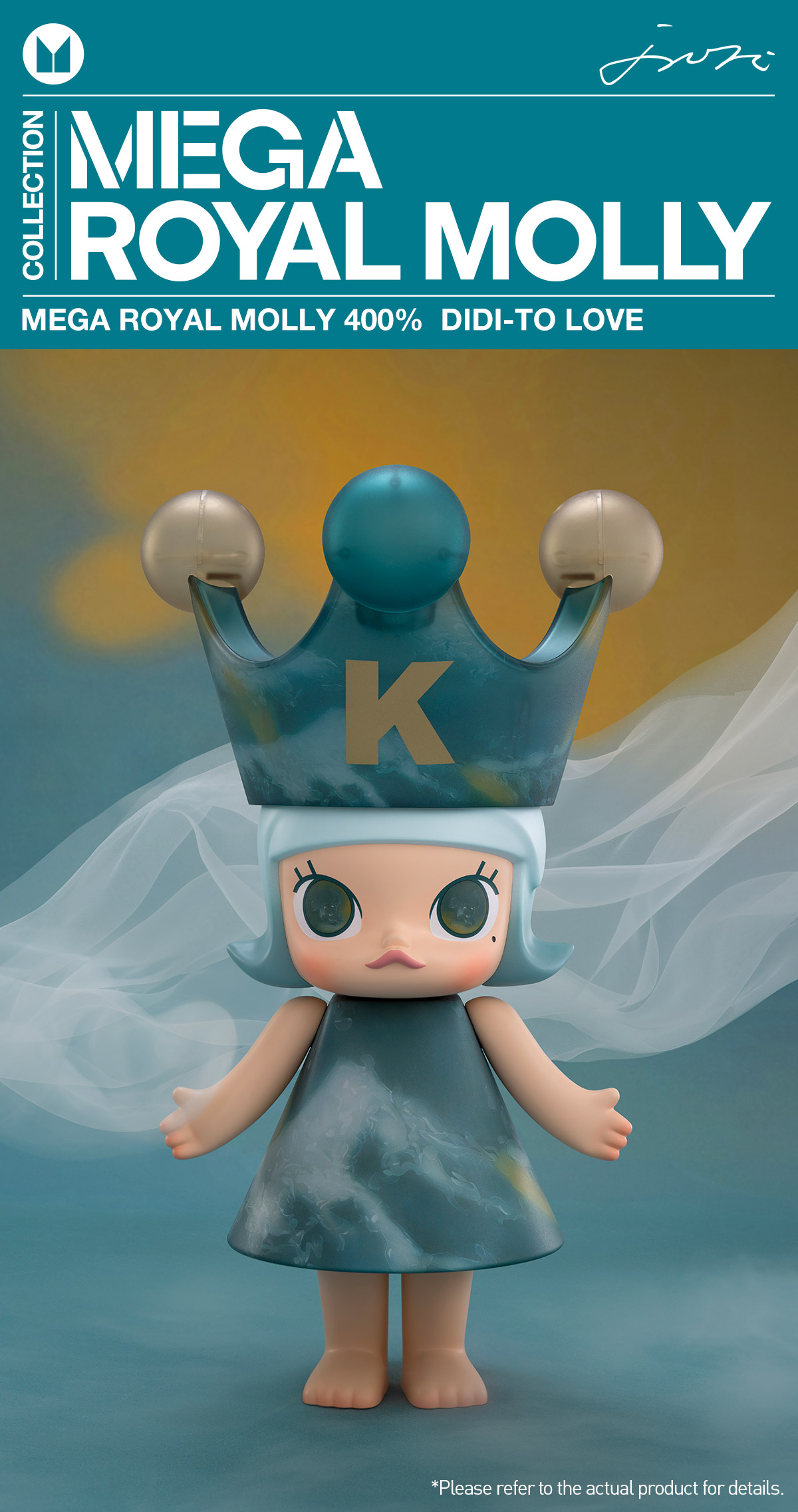 その他 MEGA  MOLLY 400% DIDI TO LOVE Pop Mart Mega Royal Molly Didi-To Love 400% - US