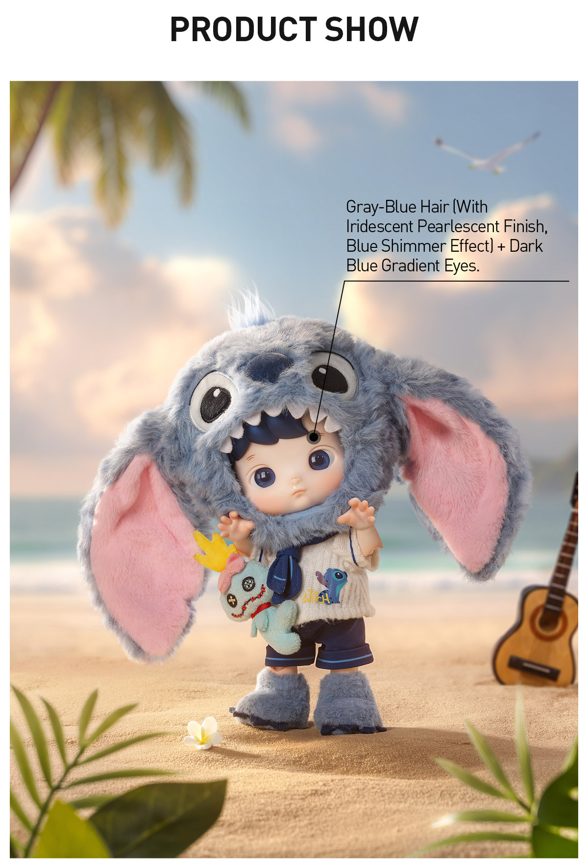 HACIPUPU STITCH 1/8 Action Figure - POP MART (United States)