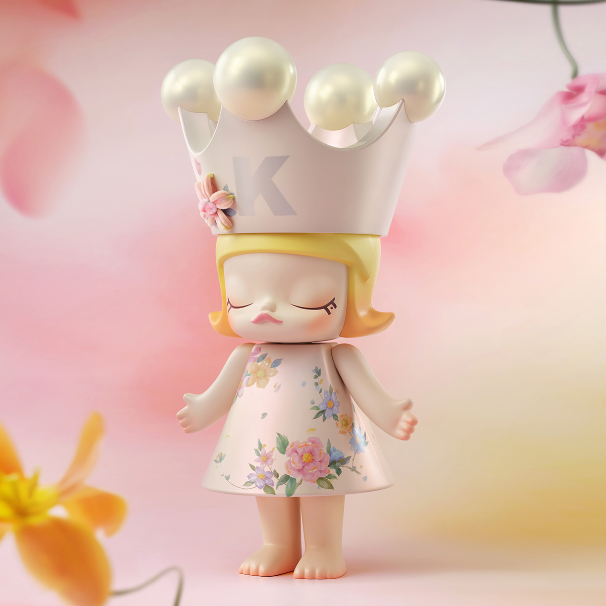 MEGA ROYAL MOLLY 400% Velvet Flowers - POP MART (United States)
