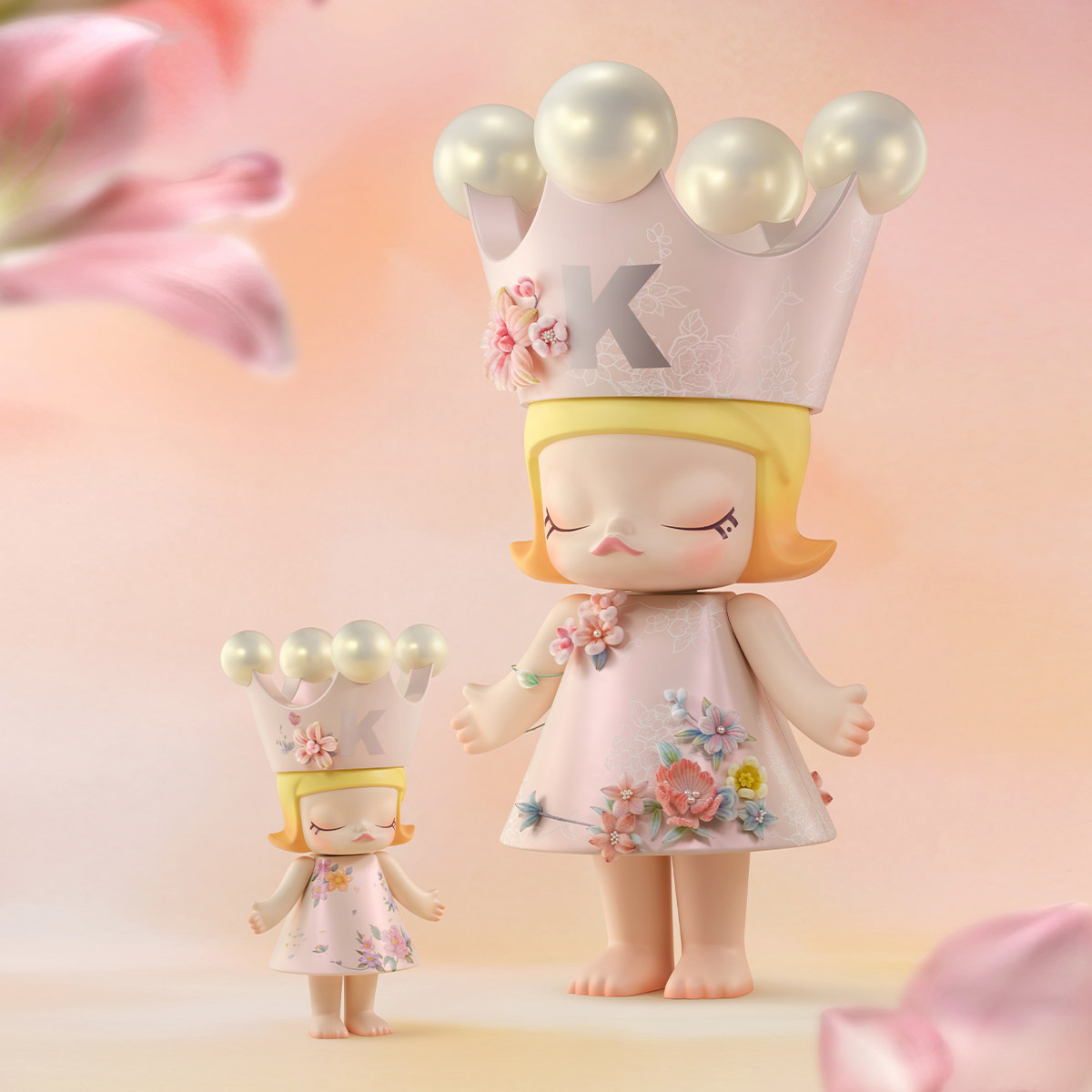 その他 MEGA  MOLLY 400% Velvet Flowers MEGA ROYAL MOLLY 400% Velvet Flowers - POP MART (United States)