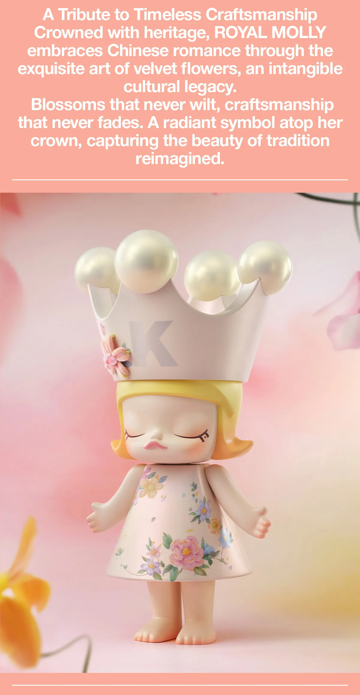 MEGA ROYAL MOLLY 400% Velvet Flowers - POP MART (Canada)