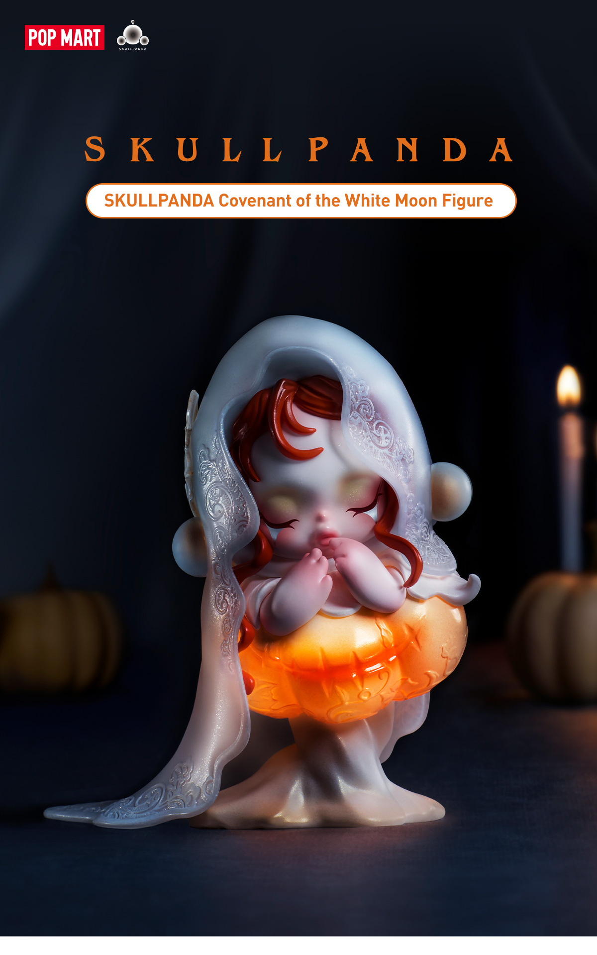 その他 SKULLPANDA Convenant of the White Moon SKULLPANDA Covenant of the White Moon Figure - POP MART
