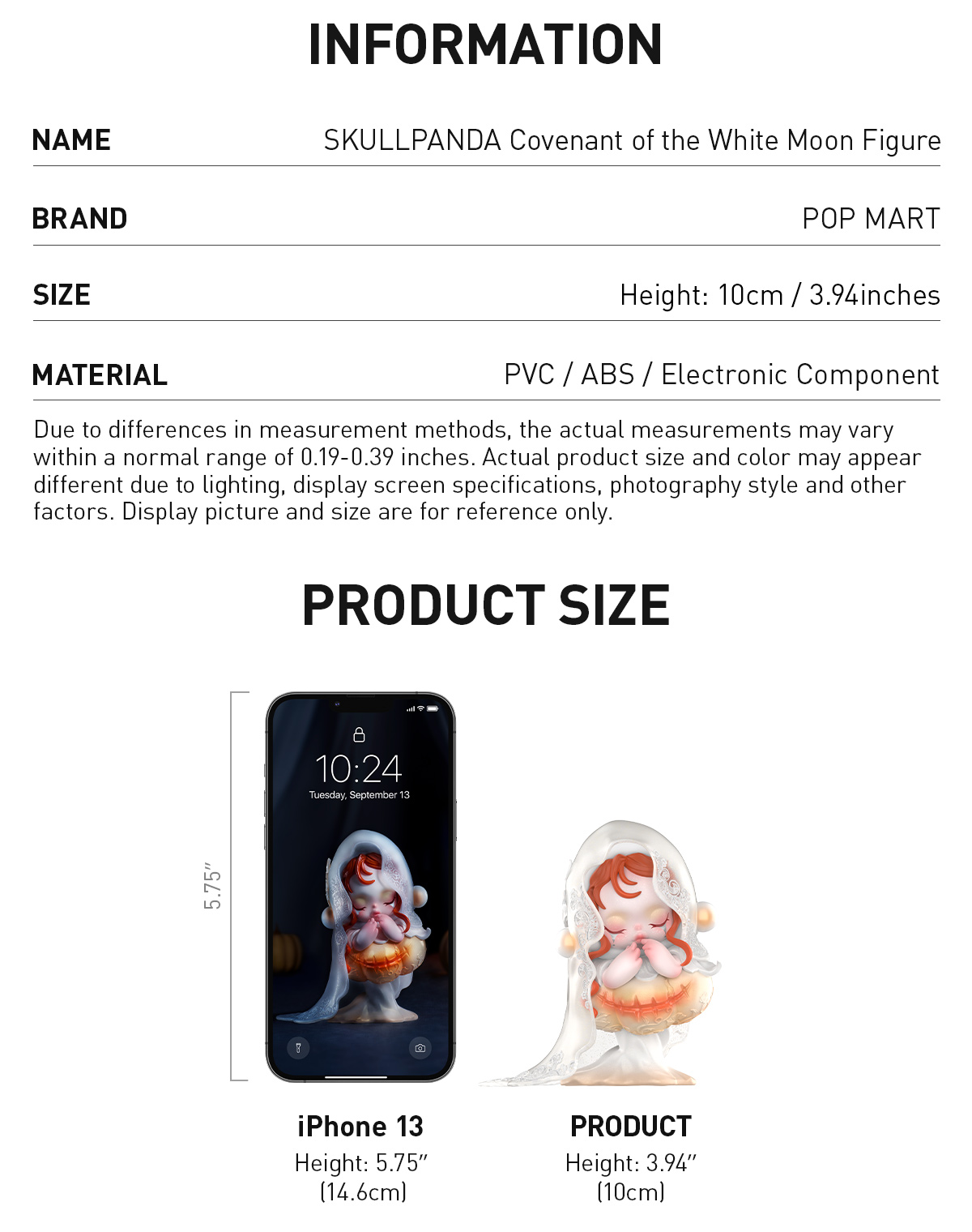 その他 SKULLPANDA Convenant of the White Moon SKULLPANDA Covenant of the White Moon Figure - POP MART