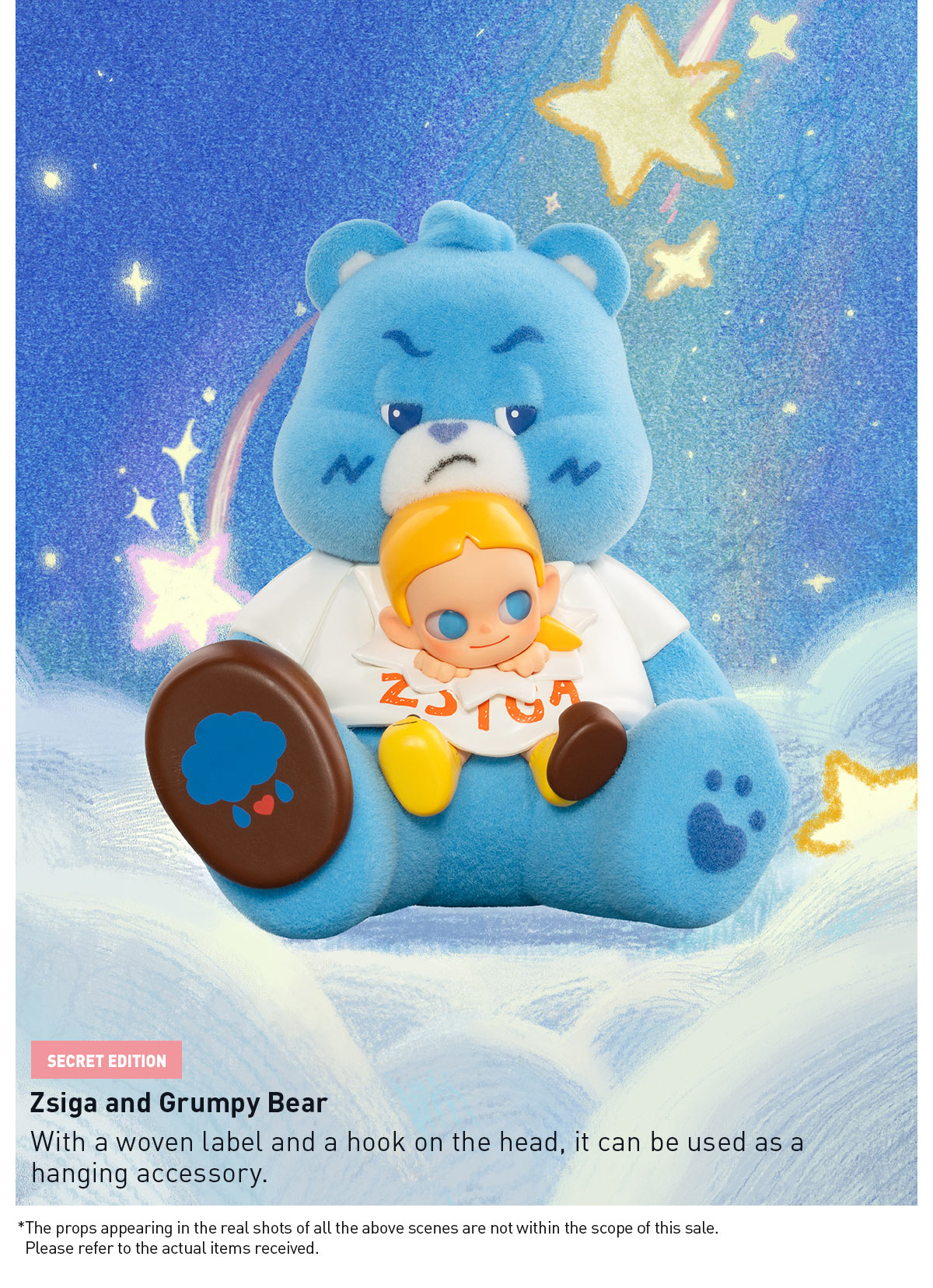 ポップマート　Zsiga×Care Bears GRUMPY BEAR Zsiga × Care Bears Series Figures - POP MART (Canada)