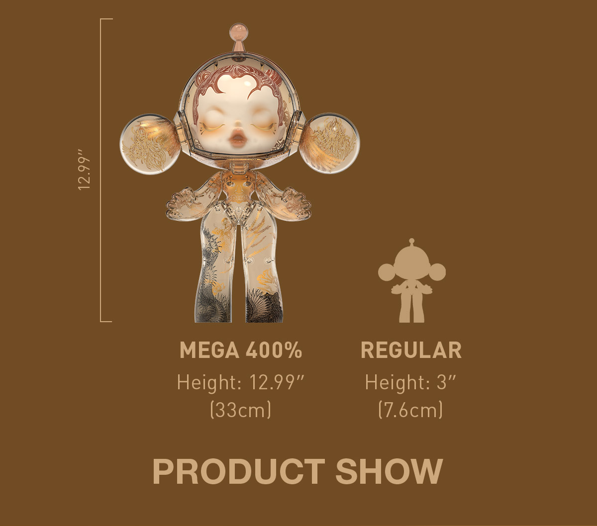 MEGA α SKULLPANDA 400% Wu Jian'an-The Heaven of Nine Levels - POP