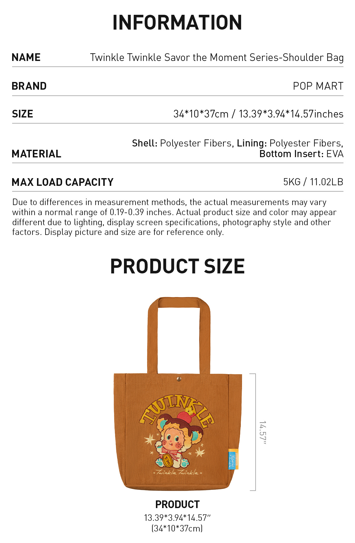 Twinkle Twinkle-Enjoy the moment-Shoulder Bag - POP MART