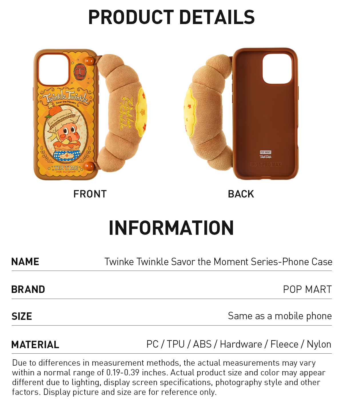 POPMART Twinkle Twinkle IPhone16 Proケース Twinkle Twinkle Be a Little Star Series-Phone Case - POP MART