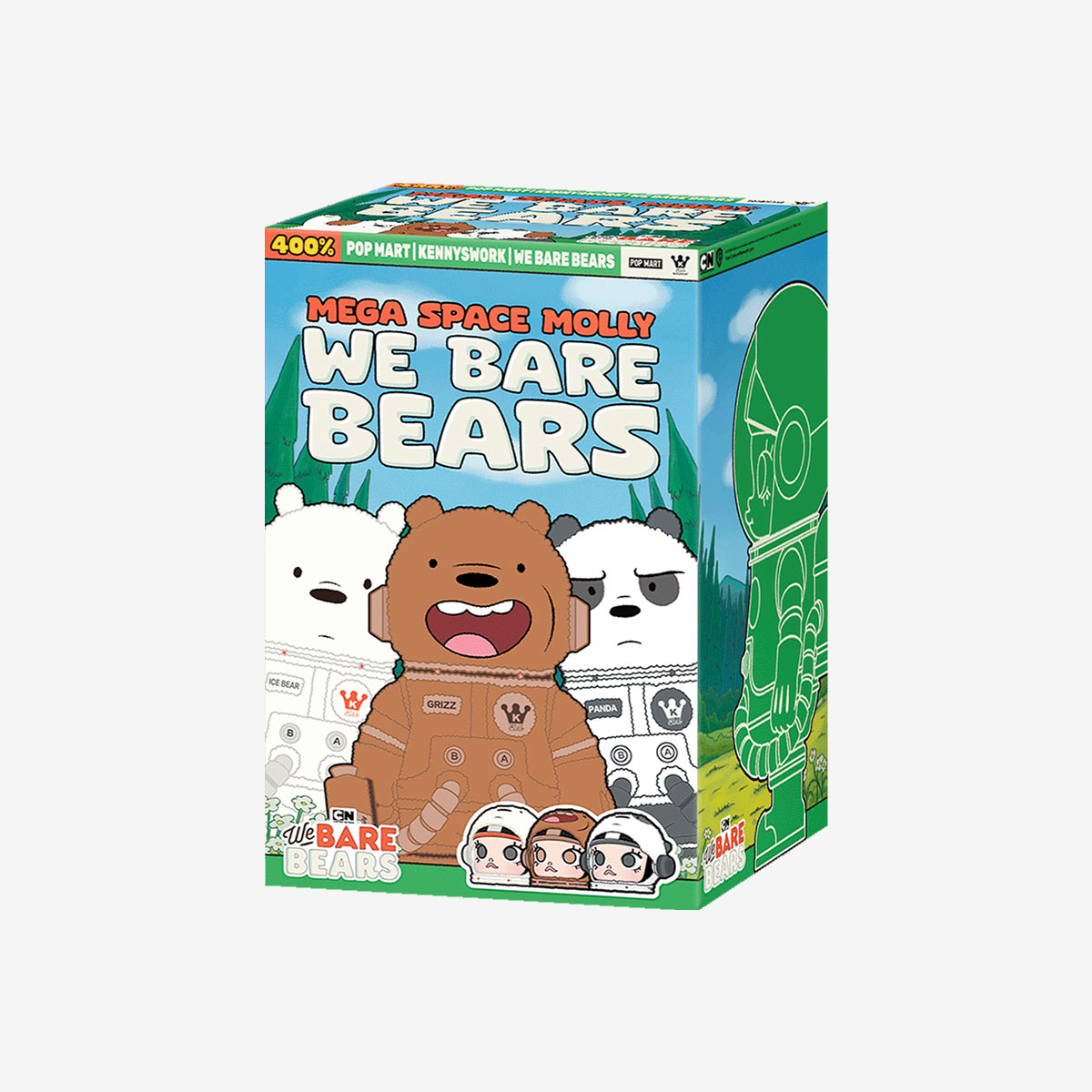 MEGA SPACE MOLLY 400% WE BARE BEARS - POP MART (Canada)