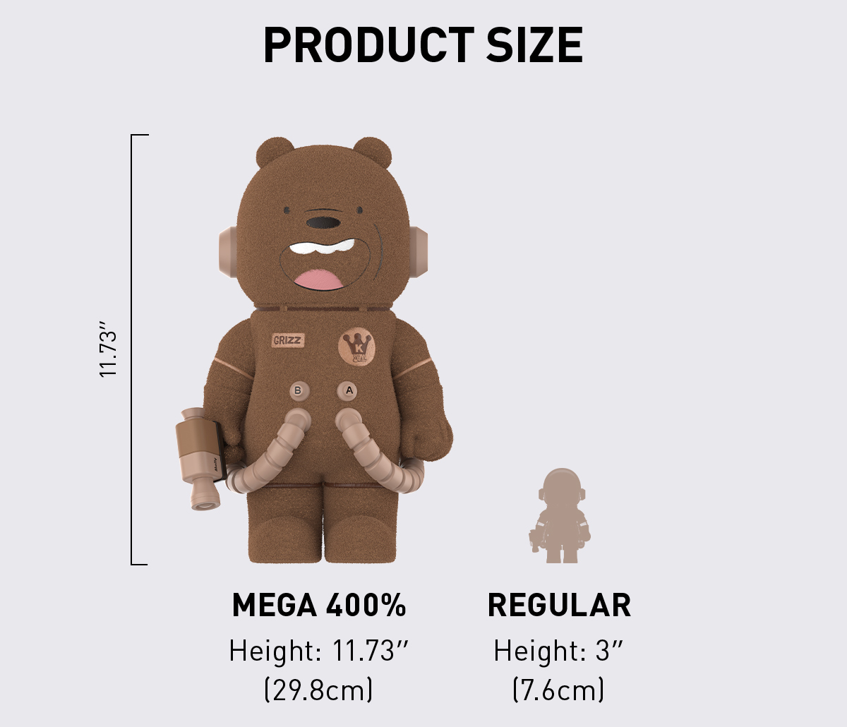 MEGA SPACE MOLLY 400% WE BARE BEARS - POP MART (United States)