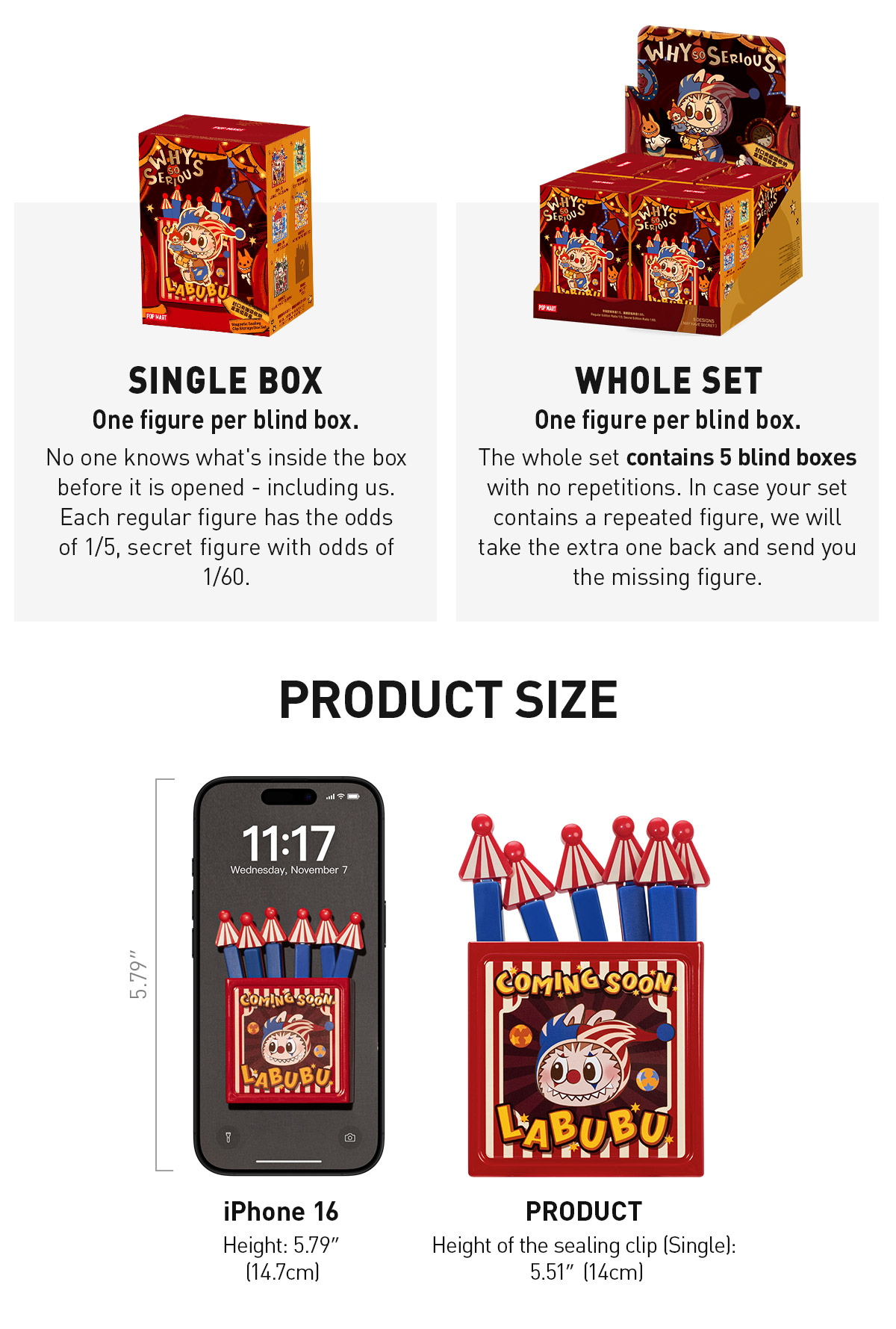 WHY SO SERIOUS アソートBOX WHY SO SERIOUS Series - Magnetic Sealing Clip Storage Box