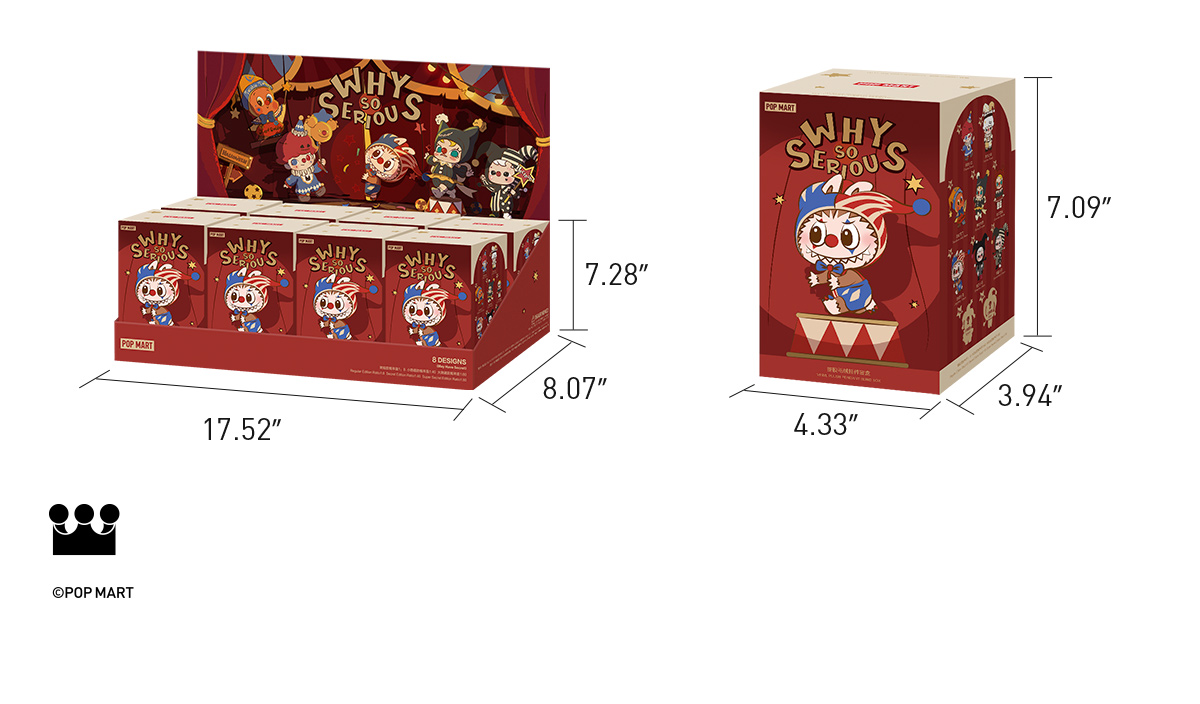 POP NOW:WHY SO SERIOUS Series-Vinyl Plush Pendant Blind Box