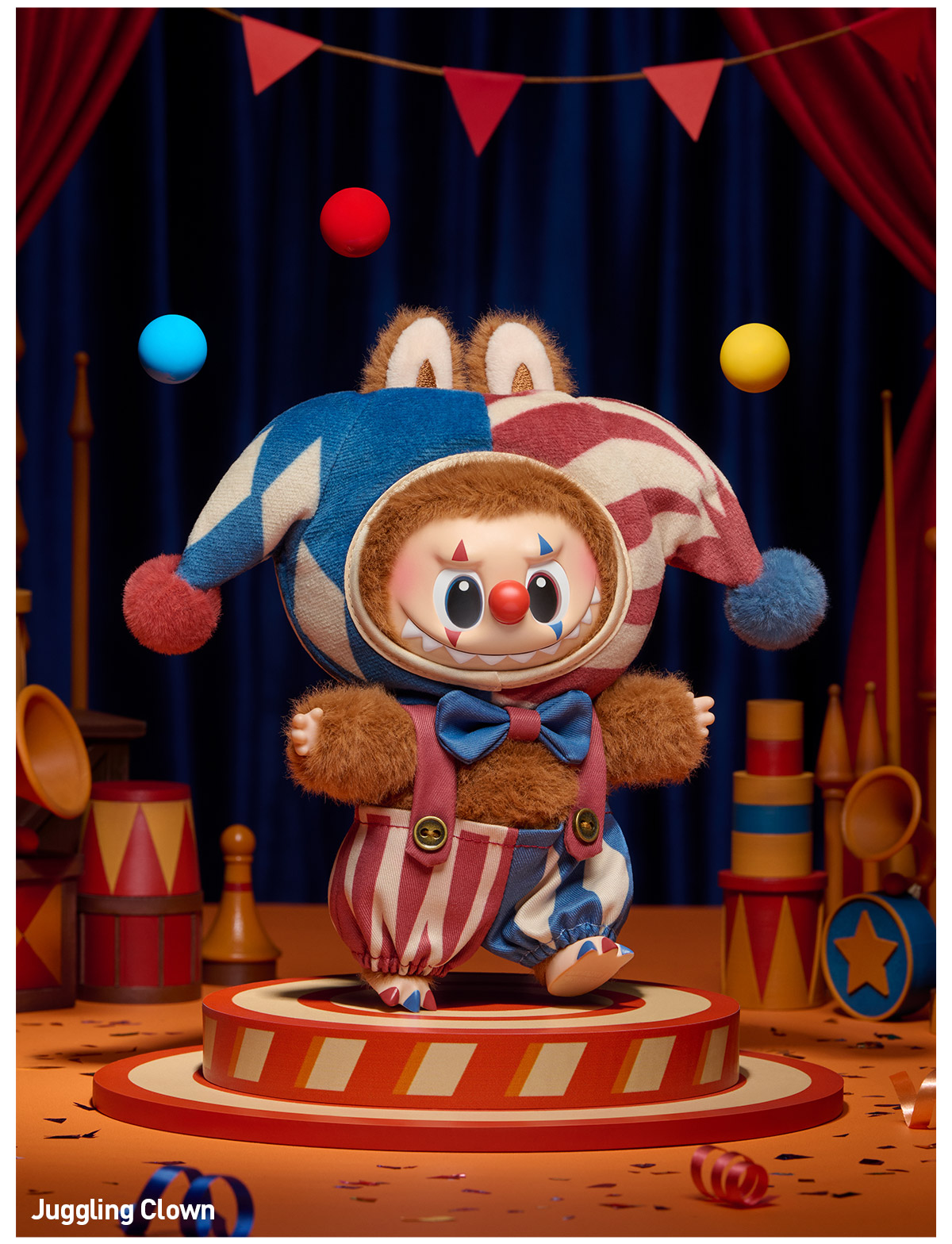 WHY SO SERIOUSシリーズ　Juggling Clown POP NOW:WHY SO SERIOUS Series-Vinyl Plush Pendant Blind Box