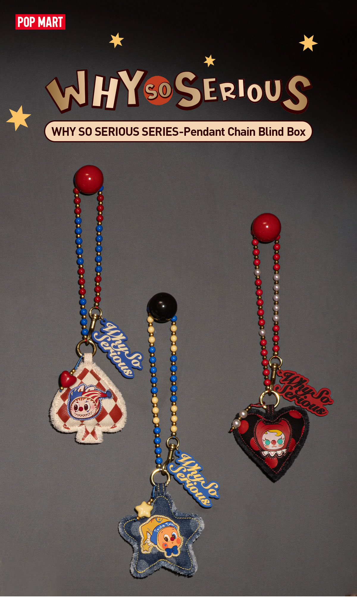 POP NOW:WHY SO SERIOUS SERIES-Pendant Chain Blind Box - POP