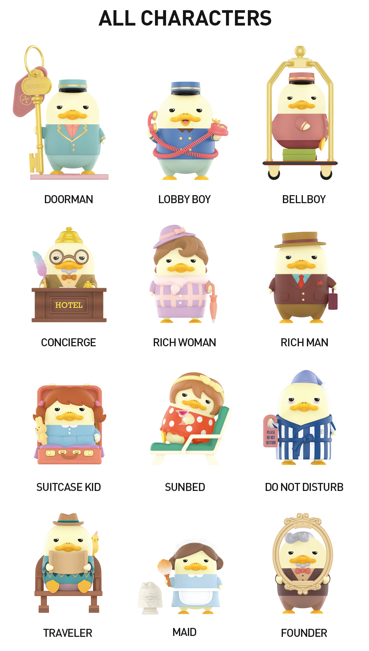 POP NOW:The Grand DUCKOO Hotel Series Figures - POP MART (Canada)