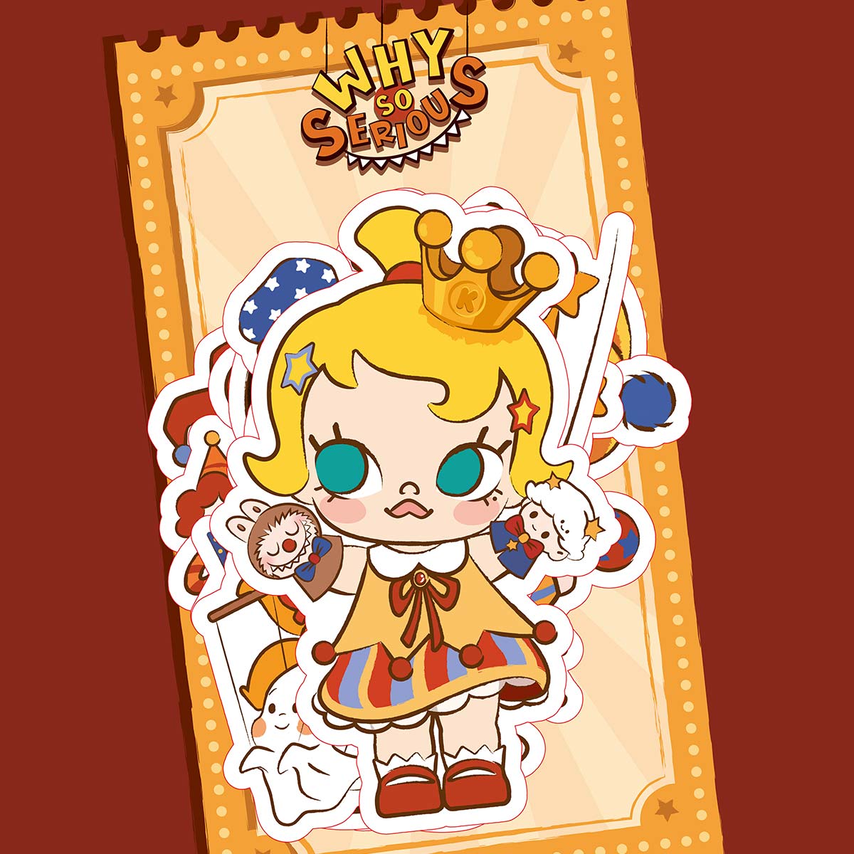 POPMART WHY SO SERIOUS 蓄光シール ハロウィン 非売品 Free Gift - Over $29 - WHY SO SERIOUS Series - Stickers - POP MART