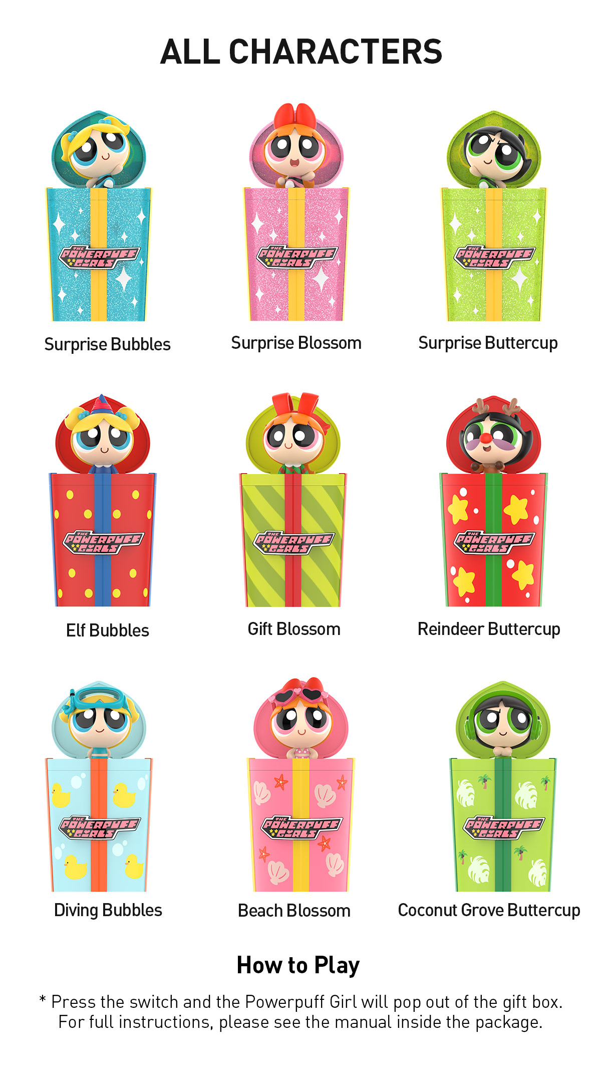 POP NOW:The Powerpuff Girls Party Surprise Series Figures - POP