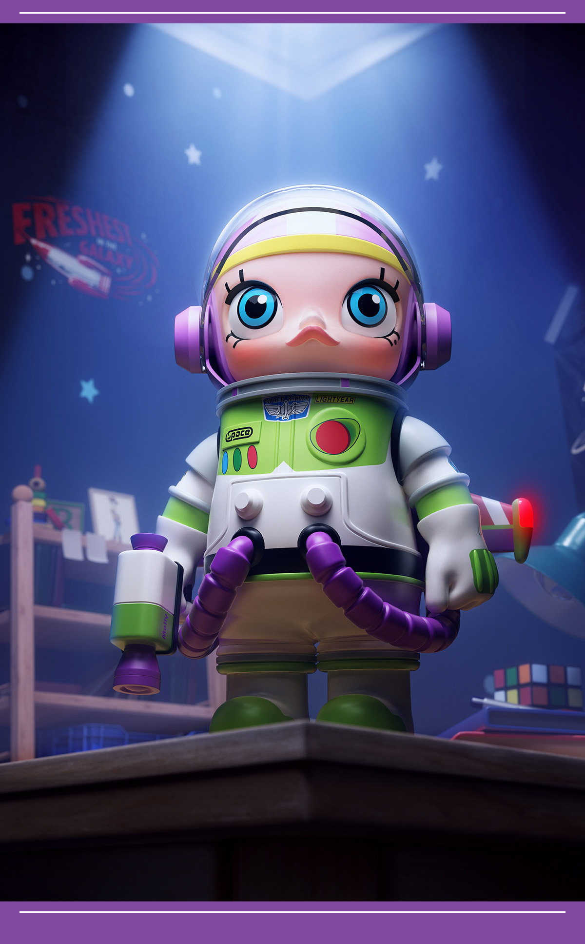 MEGA SPACE MOLLY 1000% BUZZ LIGHTYEAR - POP MART (United States)