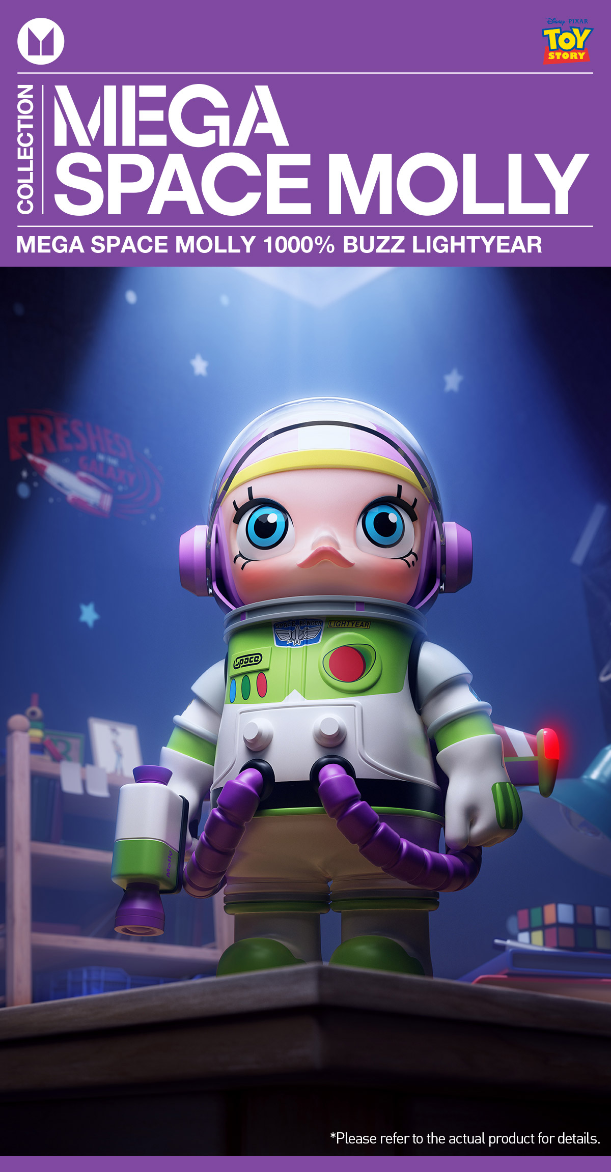 MEGA SPACE MOLLY 1000% BUZZ LIGHTYEAR - POP MART (United States)