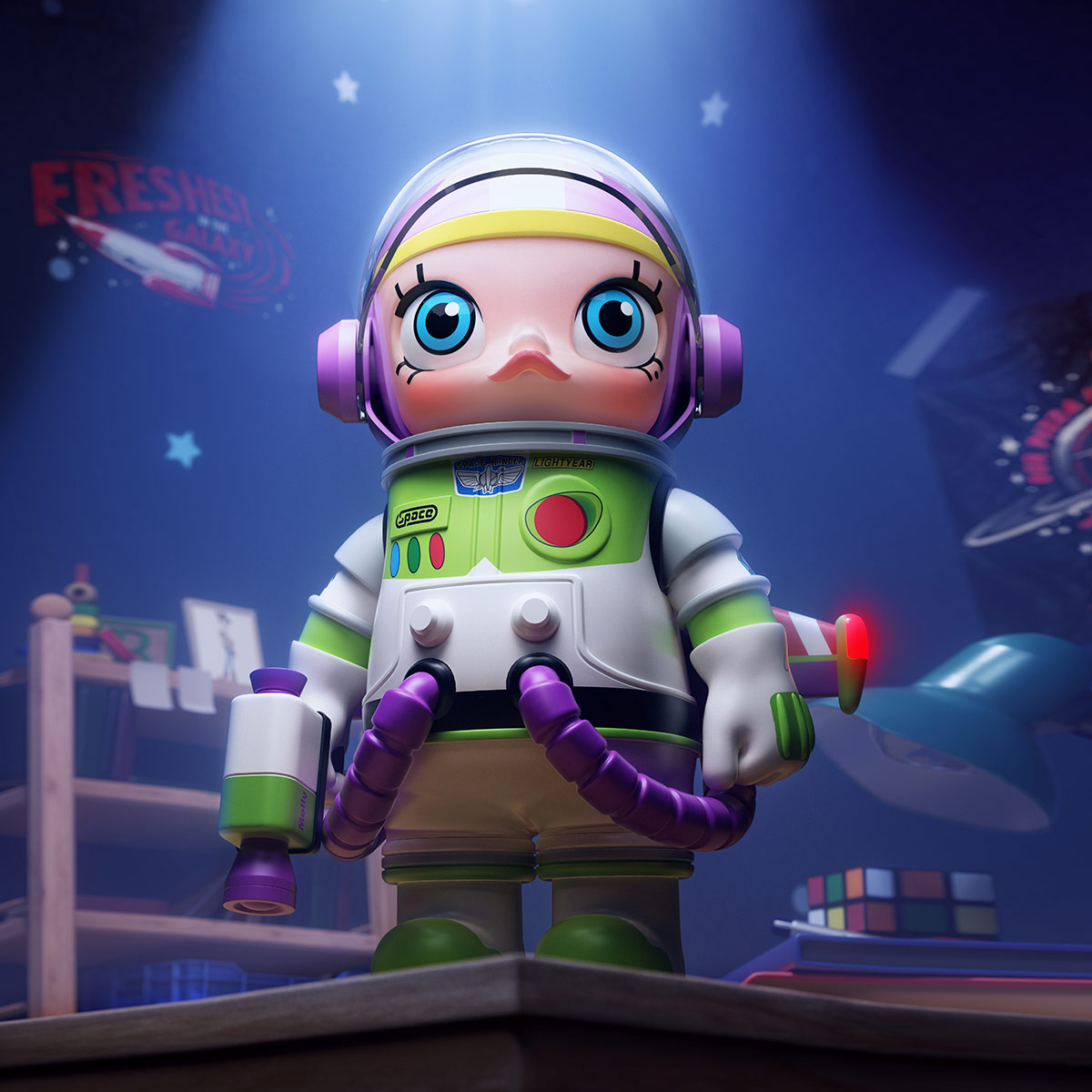 MEGA SPACE MOLLY 1000% BUZZ LIGHTYEAR - POP MART (United States)