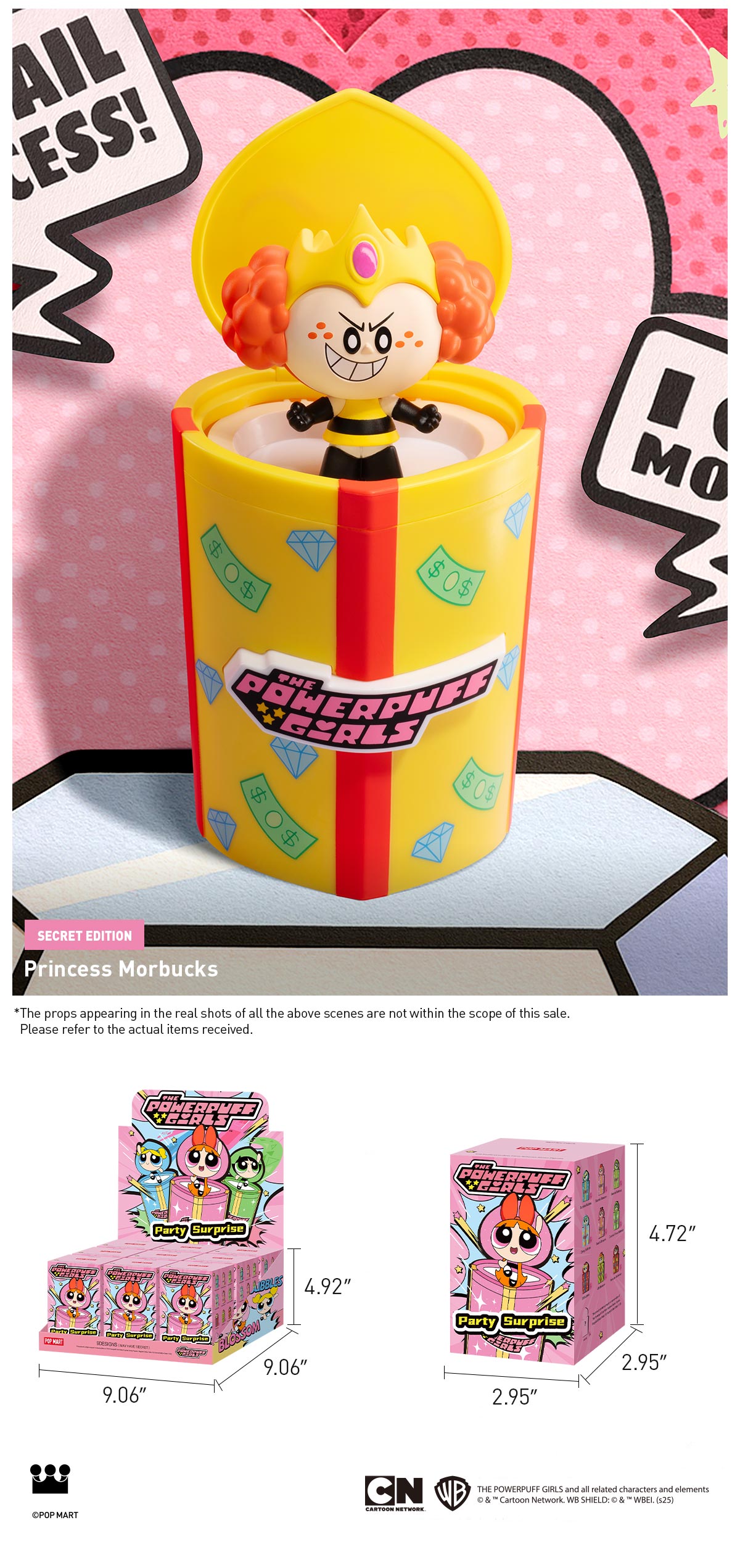 正規品 POP MART The Powerpuff Girls ボックス The Powerpuff Girls Party Surprise Series Figures - POP MART