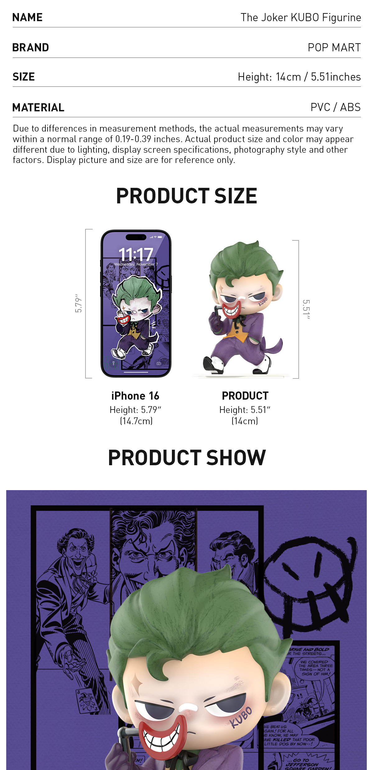 The Joker KUBO Figurine - POP MART (Canada)