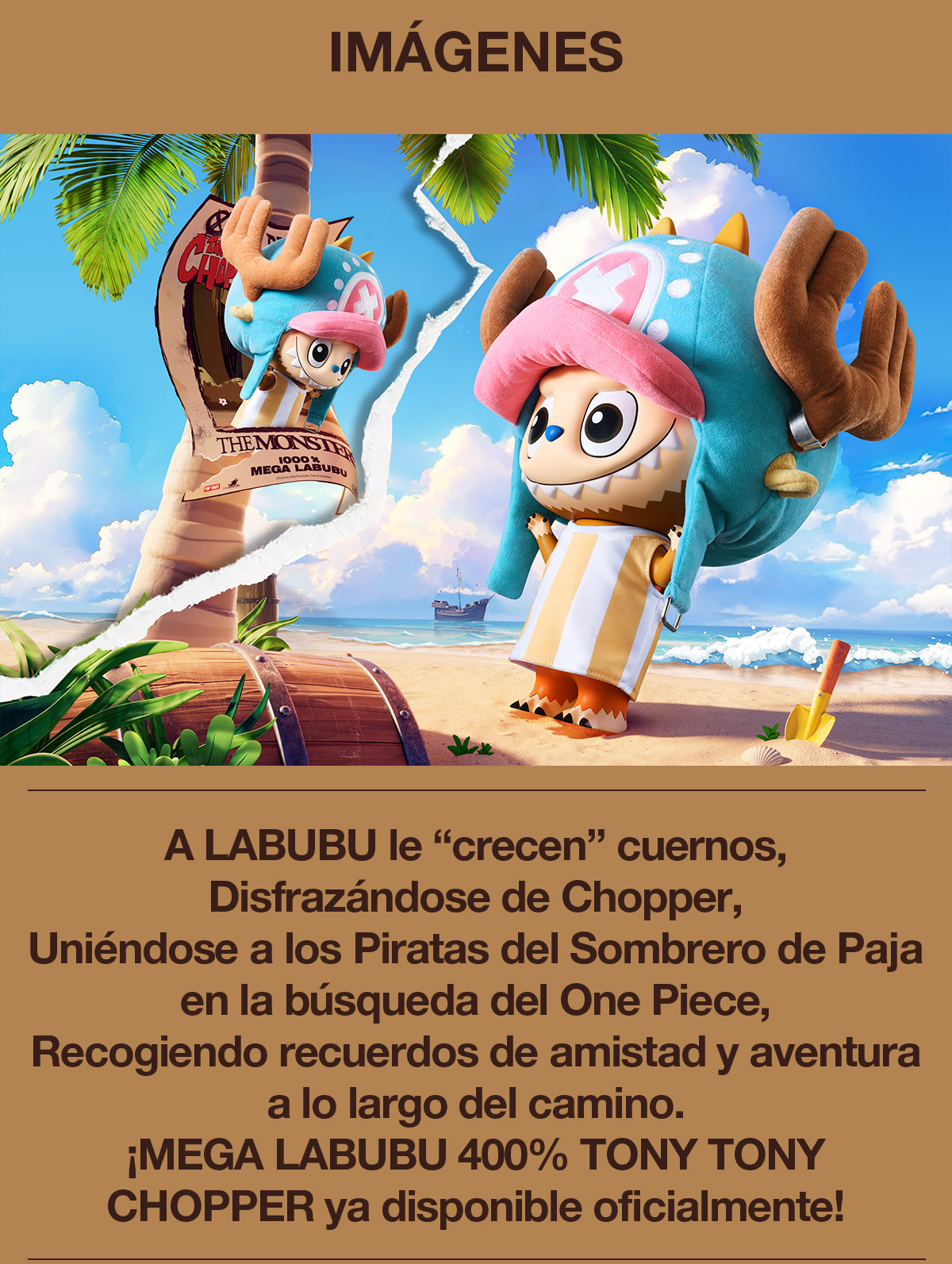 LABUBU – Figura “Tony Tony Chopper” Edición MEGA 400% - POP MART