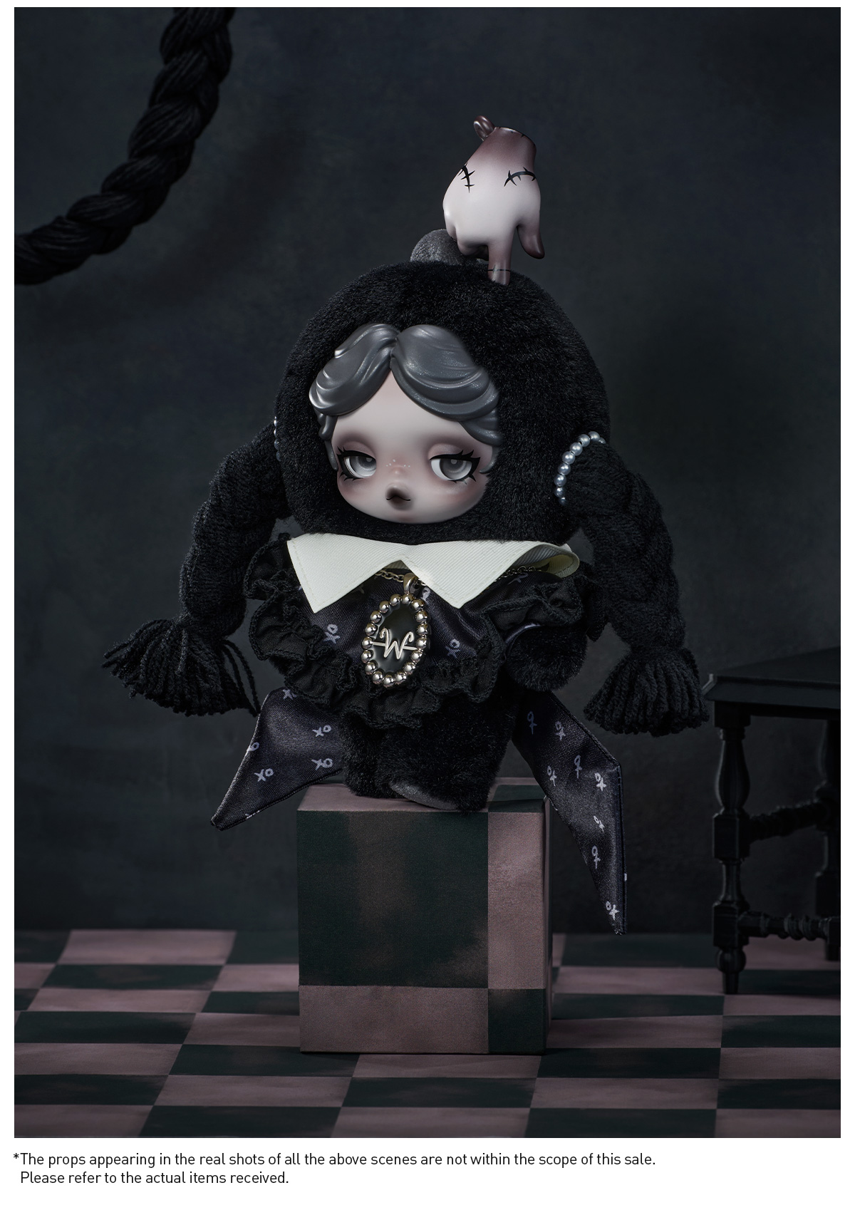 その他 WEDNESDAY PLUSH (CLASSICDRESS VERSION) SKULLPANDA × Wednesday Plush（Classic Dress Version） - POP MART