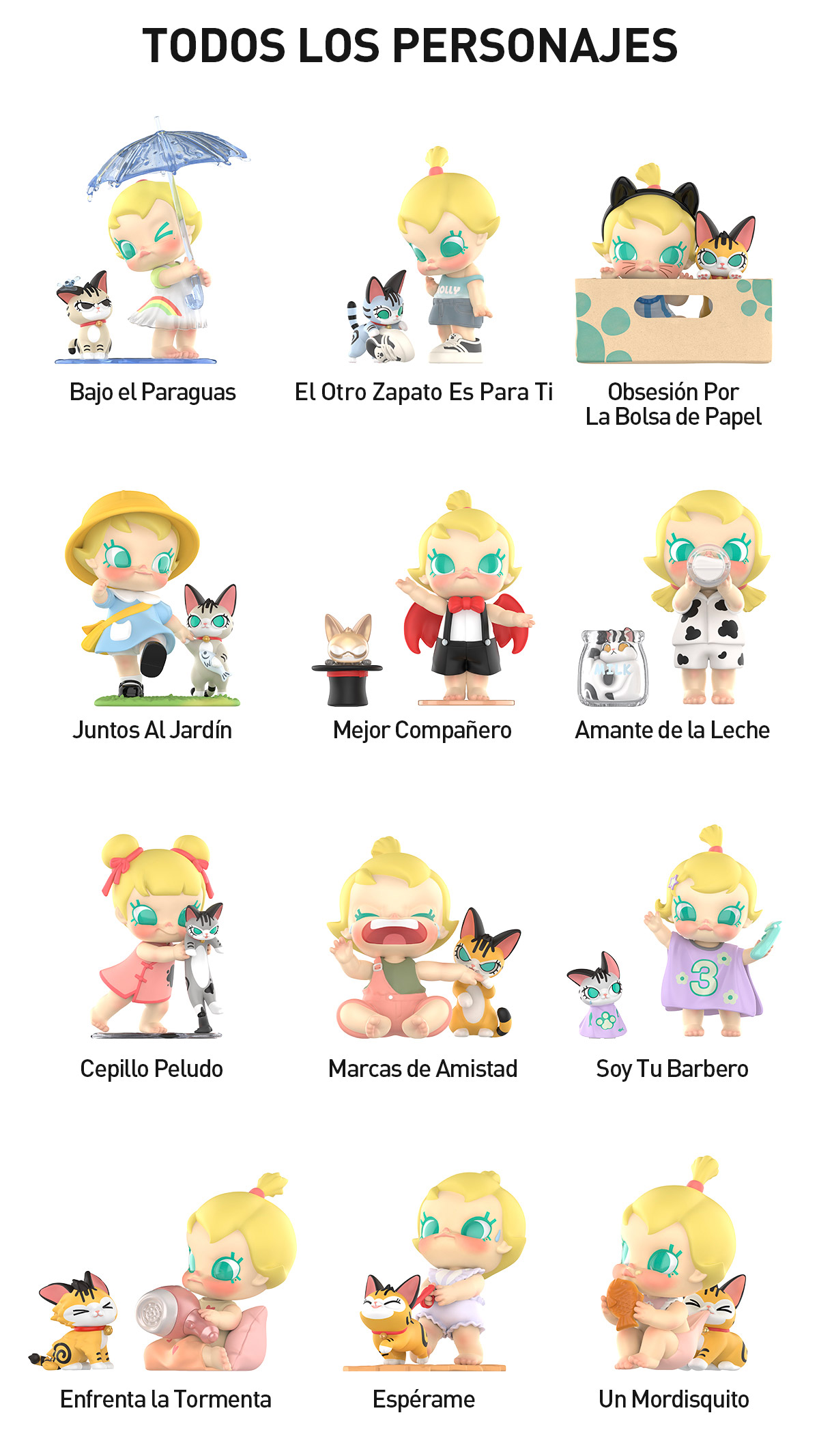 BABY MOLLY & BABY TABBY Figuras en Cajas Misteriosas - POP MART