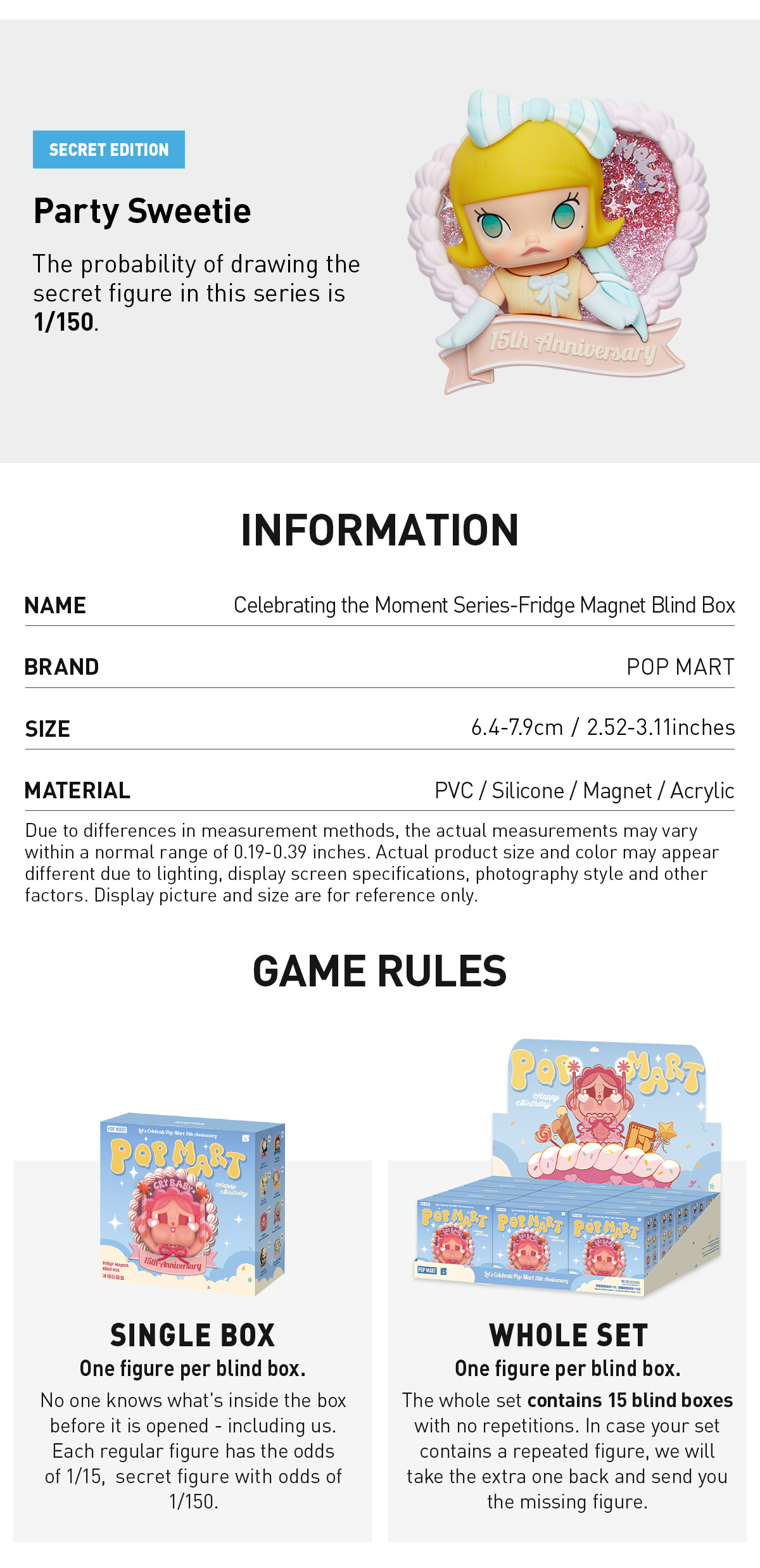 POP NOW:Celebrating the Moment POP MART 15th Anniversary Series