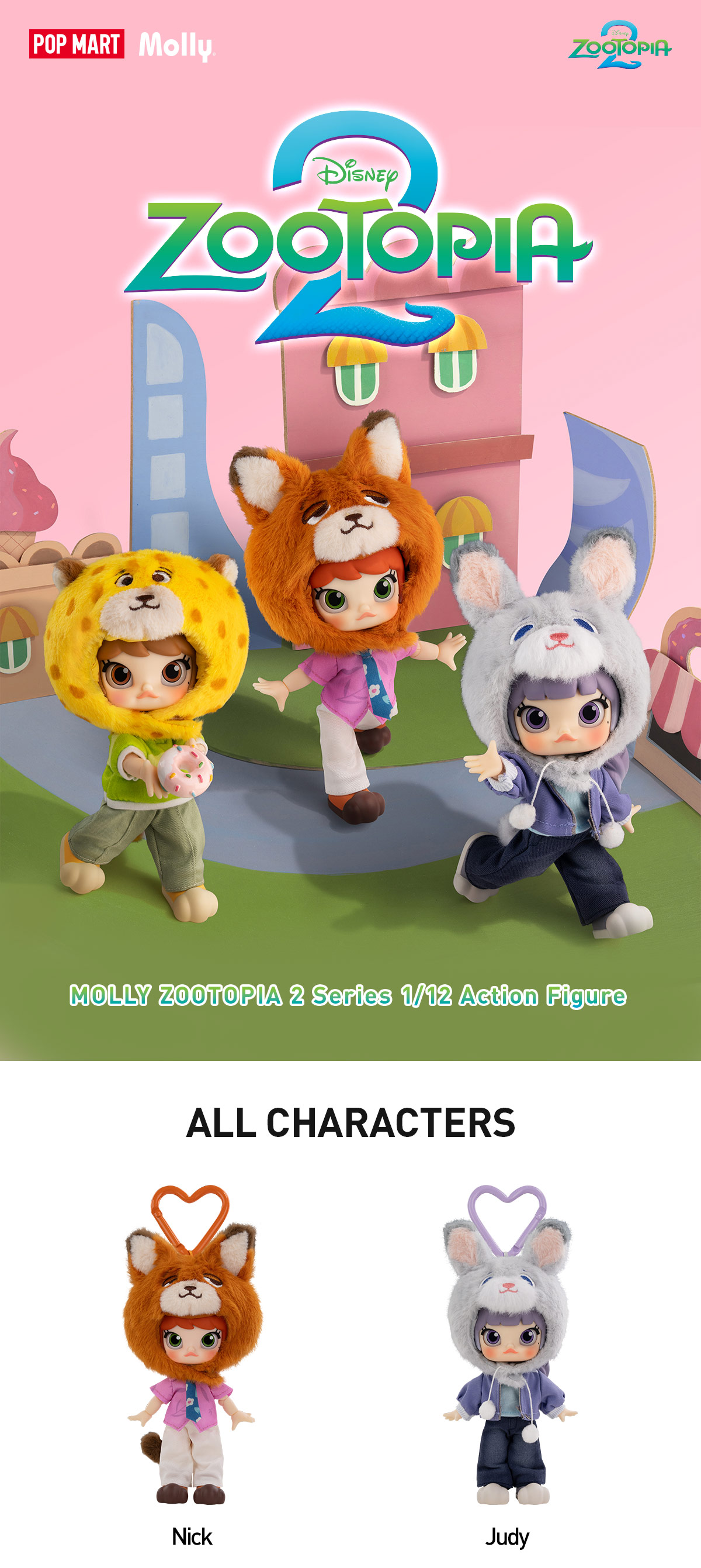 POP NOW:MOLLY ZOOTOPIA 2 Series 1/12 Action Figure - POP MART