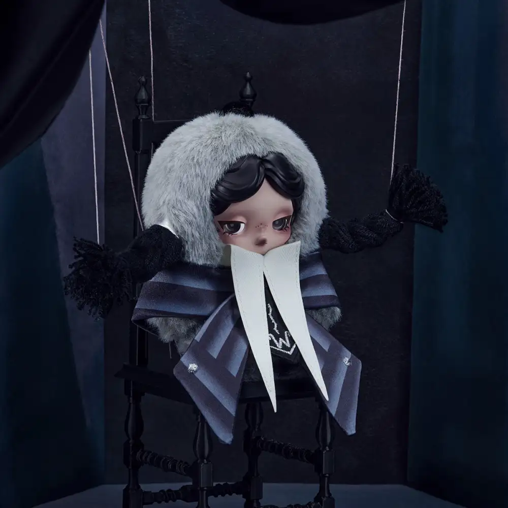 SKULLPANDA × Wednesday Plush (Nevermore Academy Uniform Version