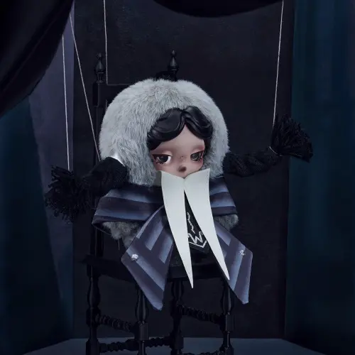SKULLPANDA × Wednesday Plush (Nevermore Academy Uniform Version)