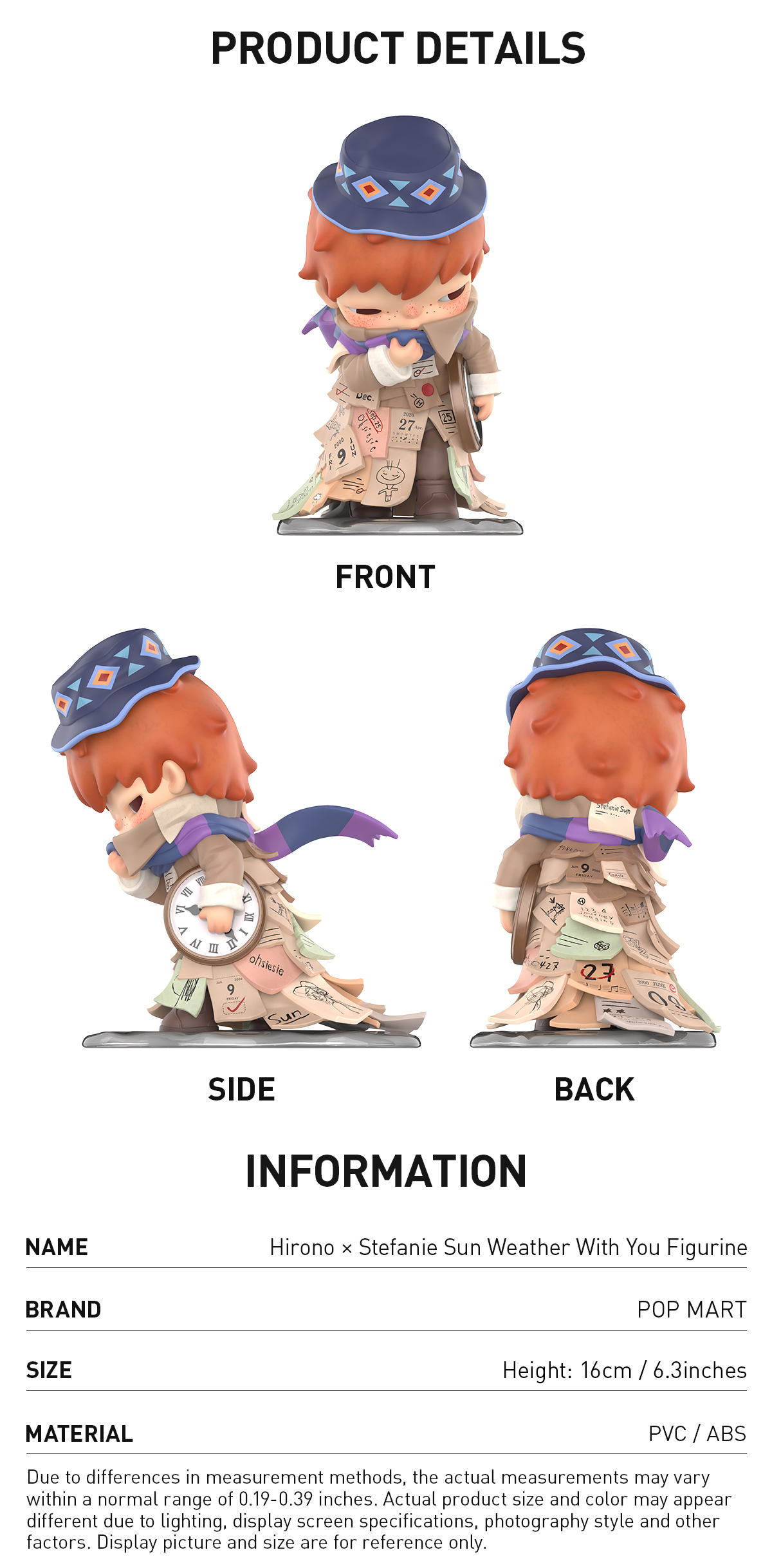 POPMART Hirono × Stefanie Sun フィギュア Hirono × Stefanie Sun AUT NIHILO Figure - POP MART (United States)