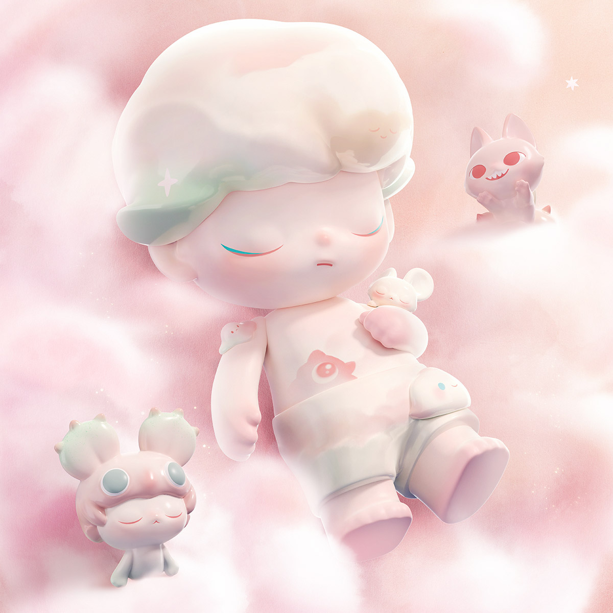 ぬいぐるみ MEGA JUST DIMOO 400% Dreaming of You MEGA JUST DIMOO 400% Dreaming of You - POP MART (United States)