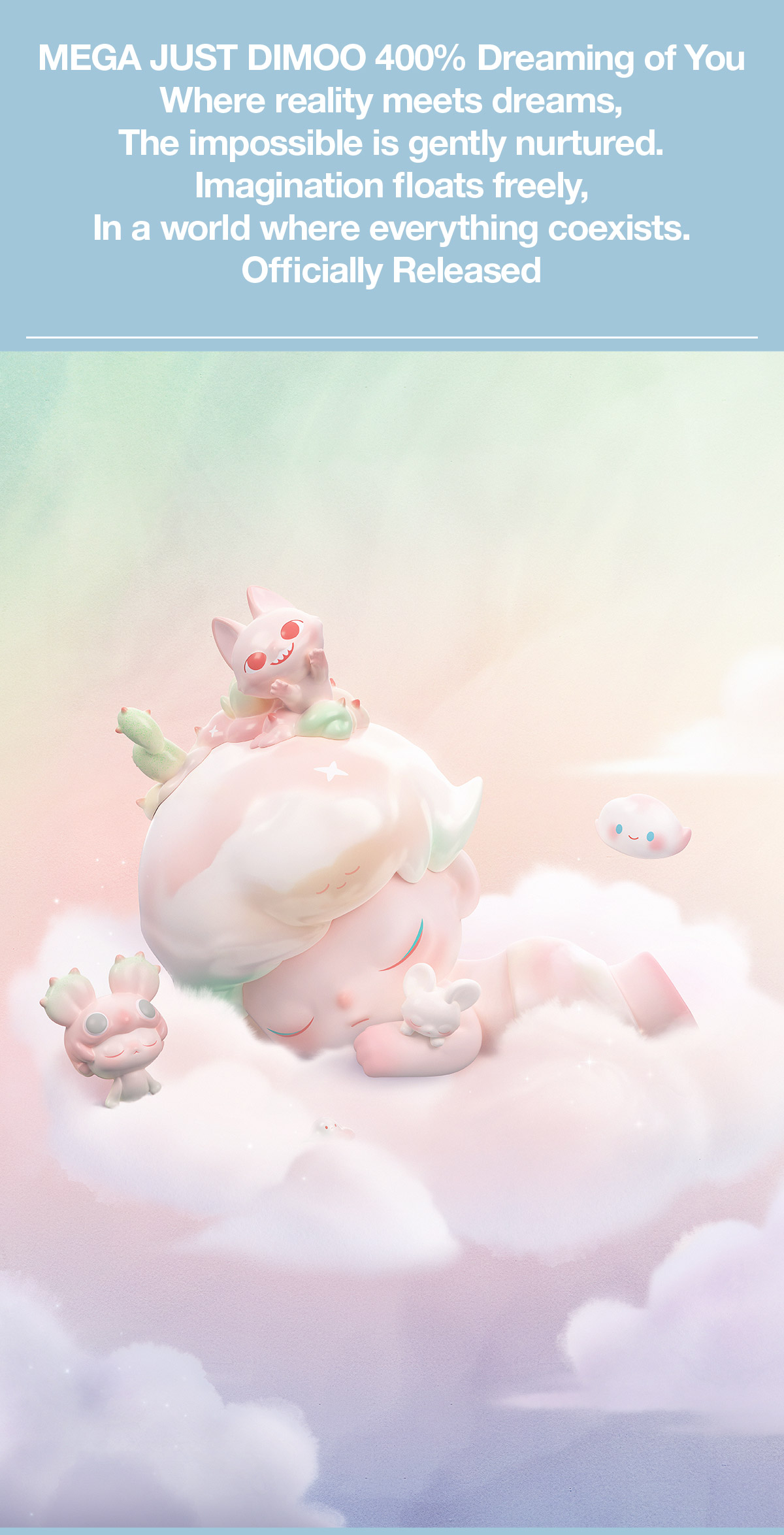 MEGA JUST DIMOO 400% Dreaming of You - POP MART (United States)