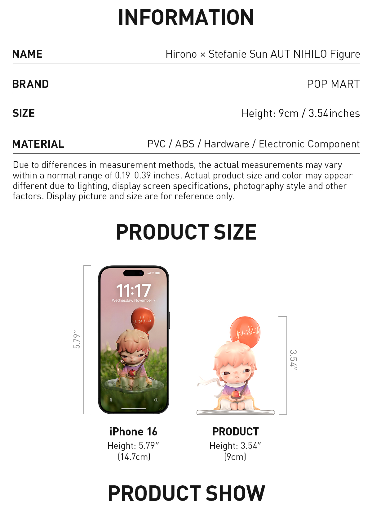 Hirono × Stefanie Sun AUT NIHILO Figure - POP MART (United States)