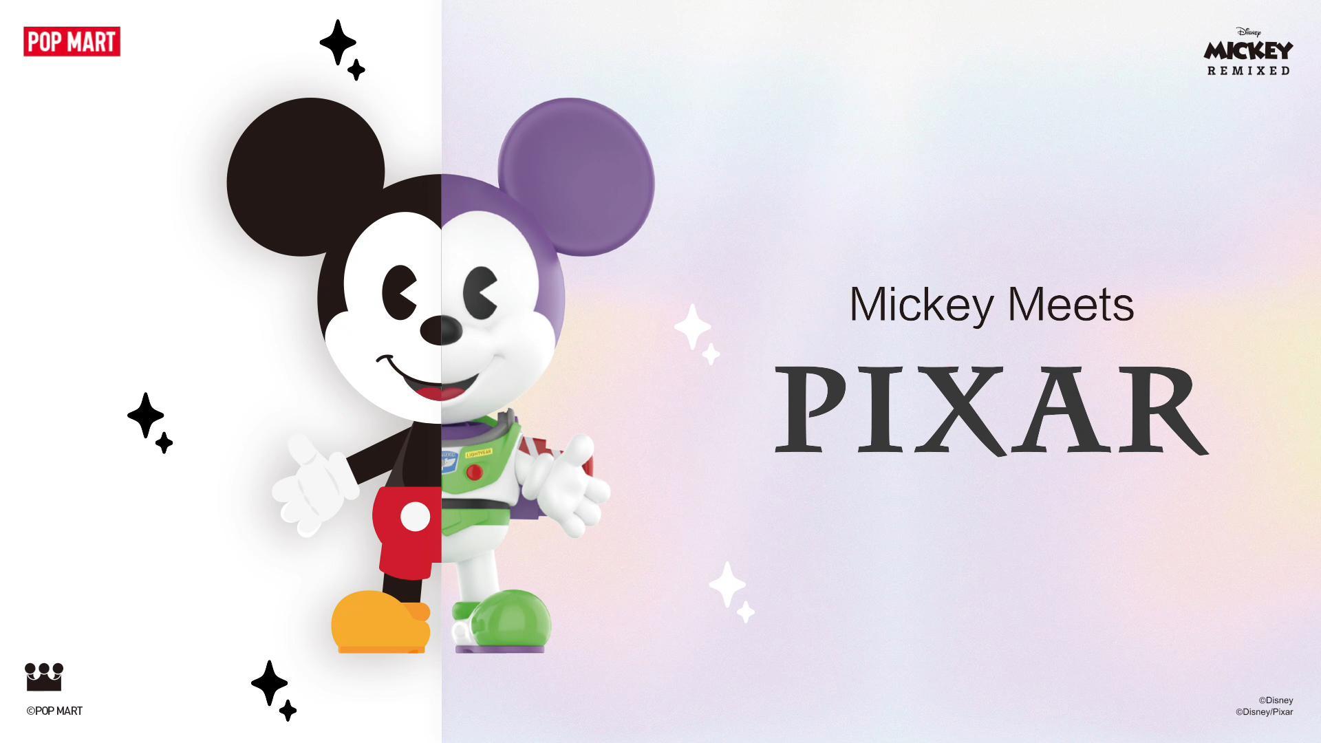 Disney Mickey Remixed: Mickey Meets Pixar Series Figures|POP MART