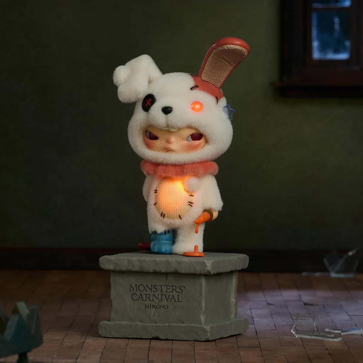 Hirono – Colección “Parque Misterioso” Pedestal Fantasmal con luz