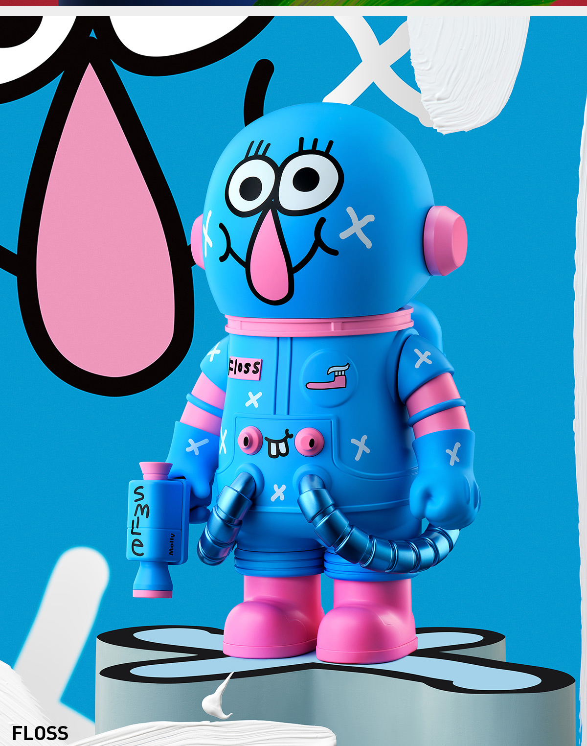 MEGA SPACE MOLLY 400% JON BURGERMAN SPACE CADETS - POP MART (Mexico)