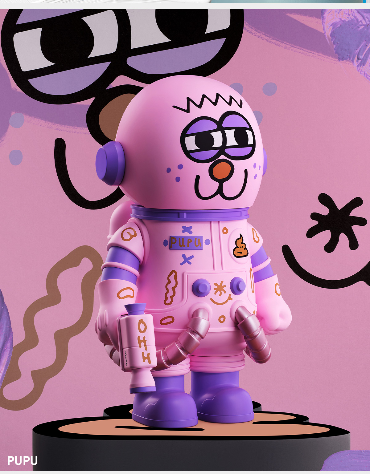POP NOW:MEGA SPACE MOLLY 400% JON BURGERMAN SPACE CADETS Series