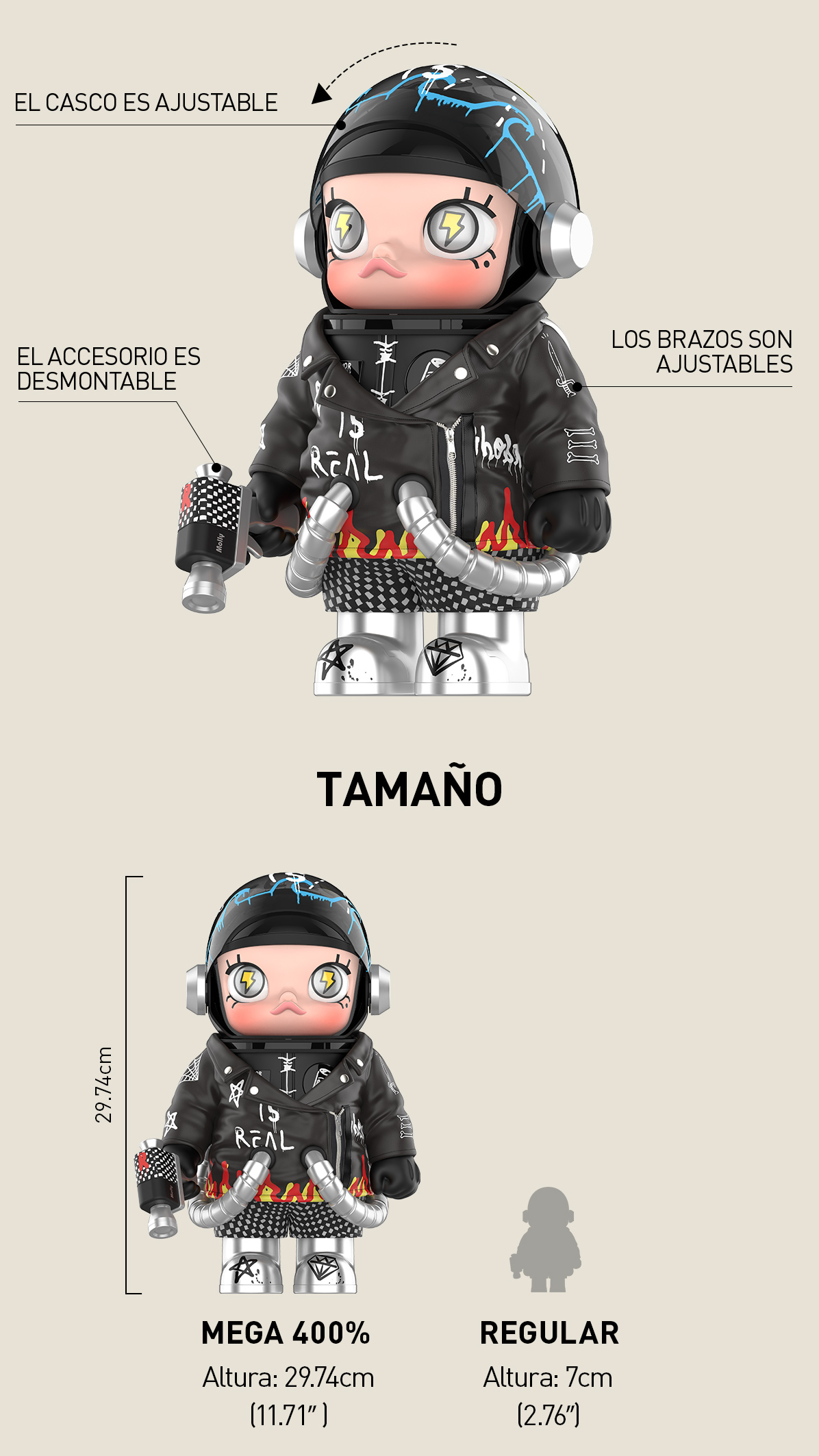 MEGA SPACE MOLLY 400% Trevor Andrew - POP MART (Canada)