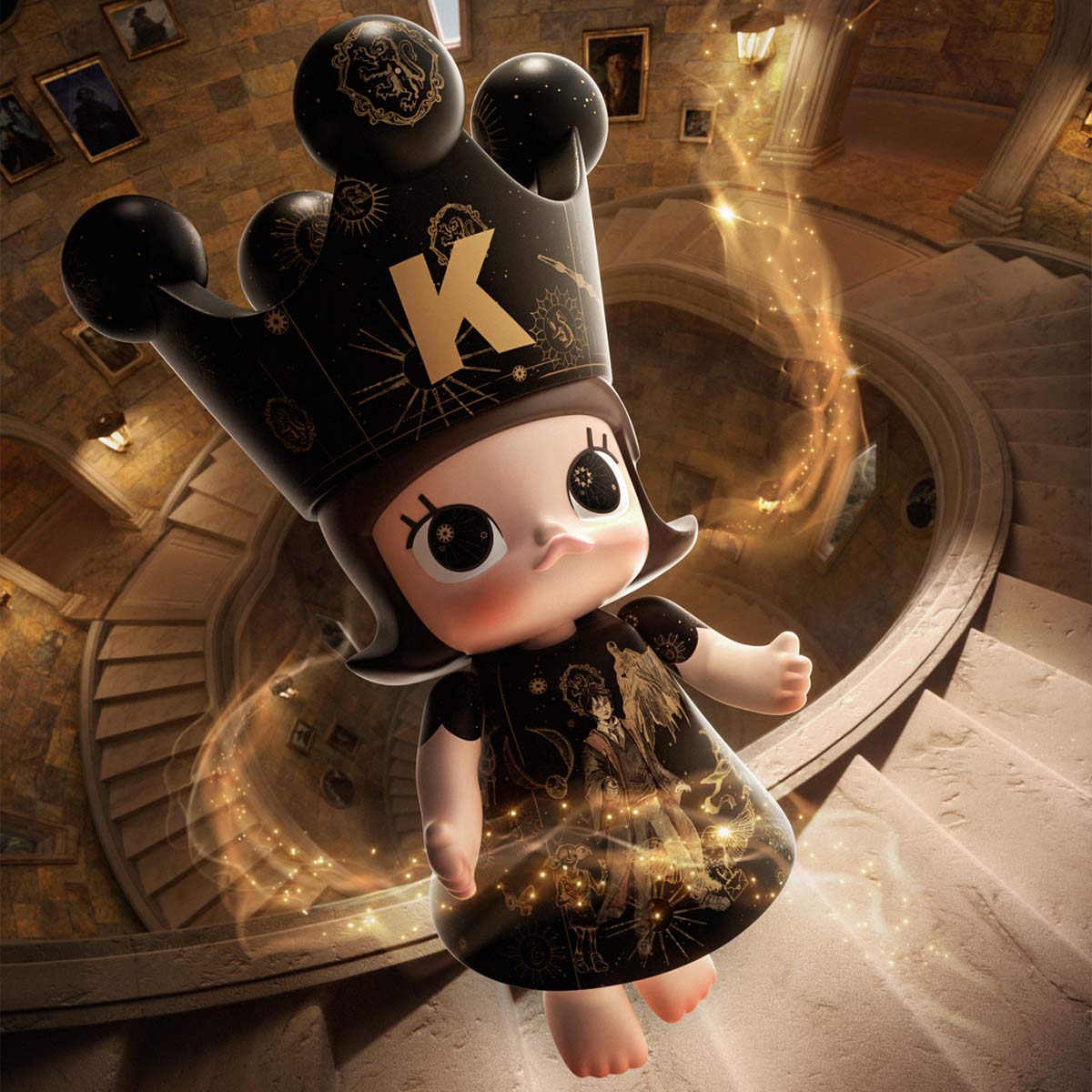 日本未発売　未開封　メガロイヤル モリー 1000% ハリー・ポッター MEGA ROYAL MOLLY 1000% Harry Potter - POP MART (United States)