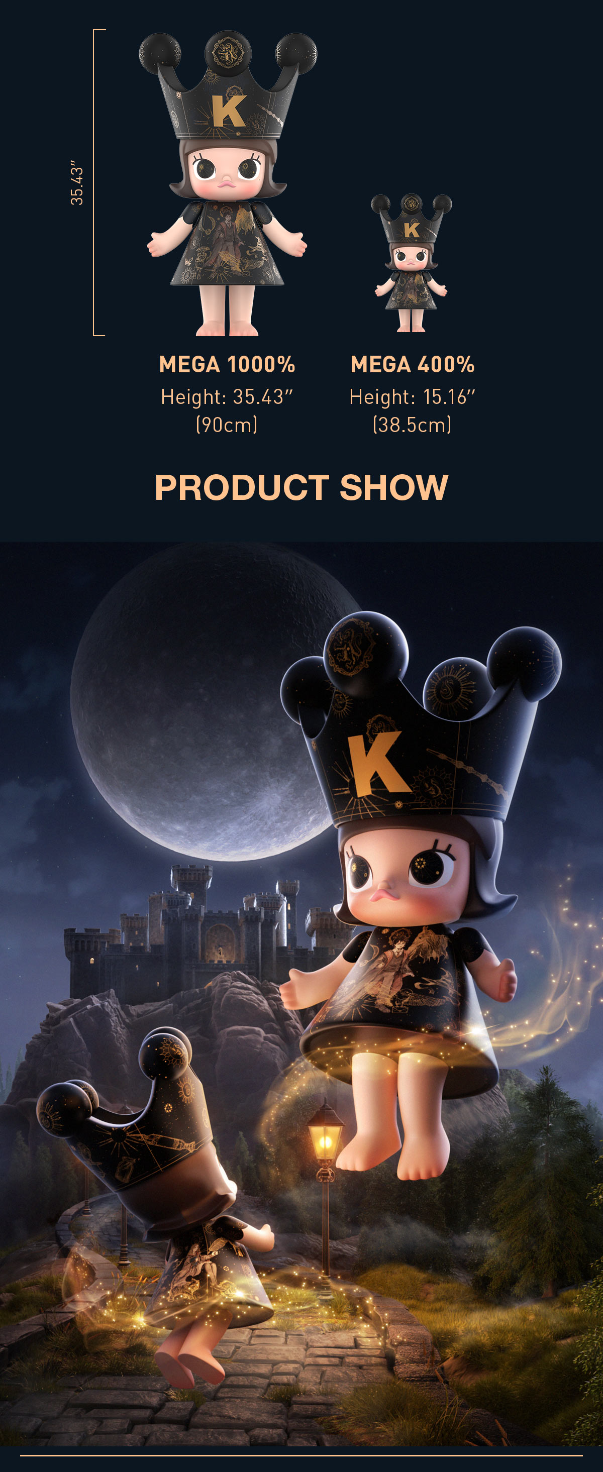 MEGA ROYAL MOLLY 1000% Harry Potter - POP MART (United States)