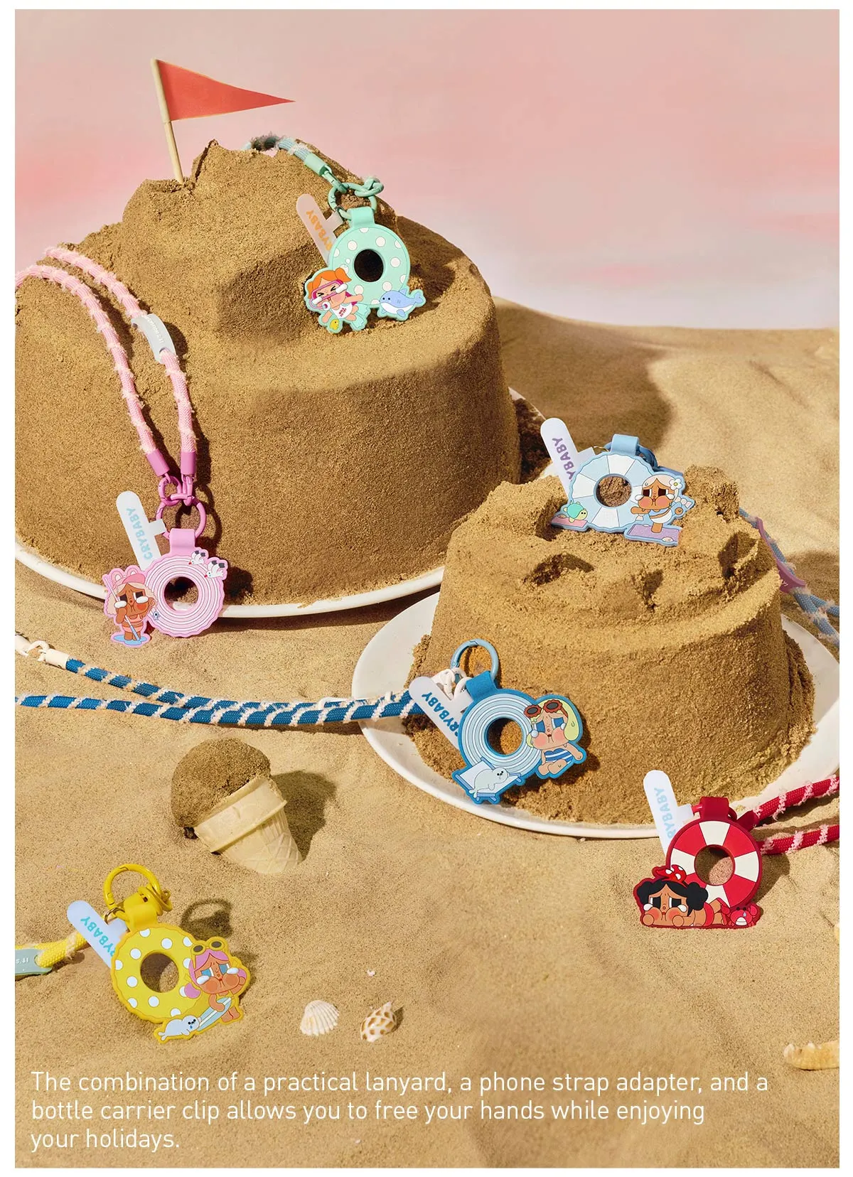 POP NOW:CRYBABY Vacation Mode On Series-Long Lanyard Blind Box