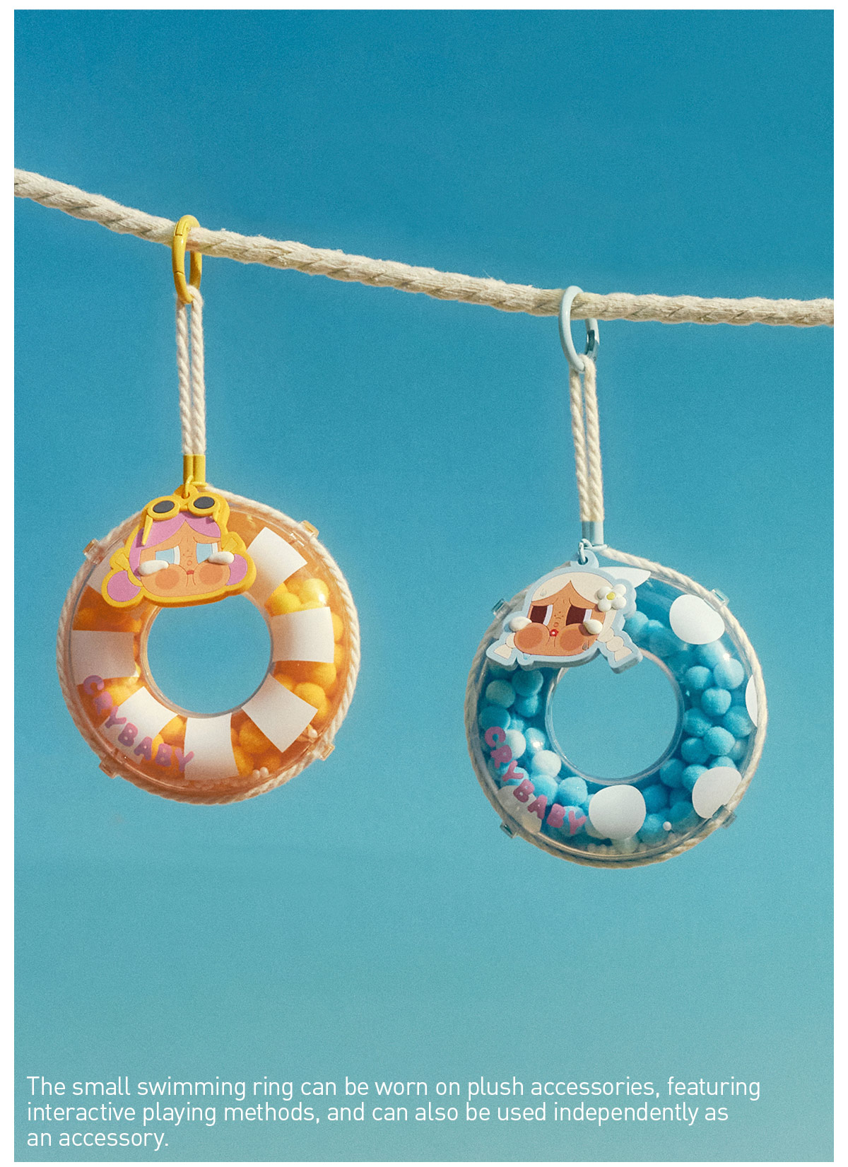 CRYBABY クライベイビー　Vacation Mode On ペンダント CRYBABY Vacation Mode On Series-Vinyl Plush Pendant Blind Box