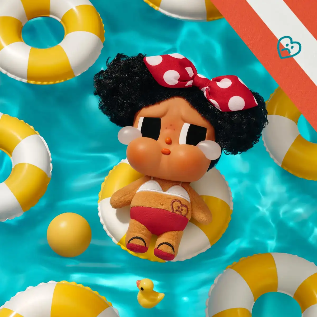 CRYBABY Vacation Mode On Series-Vinyl Plush Pendant Blind Box