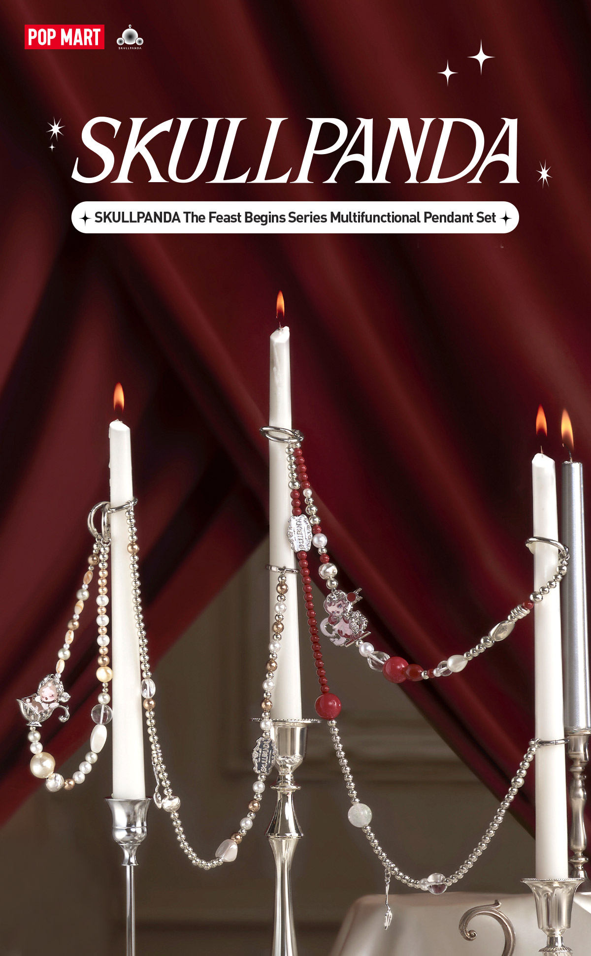 SKULLPANDA The Feast Begins Series Multifunctional Pendant Set