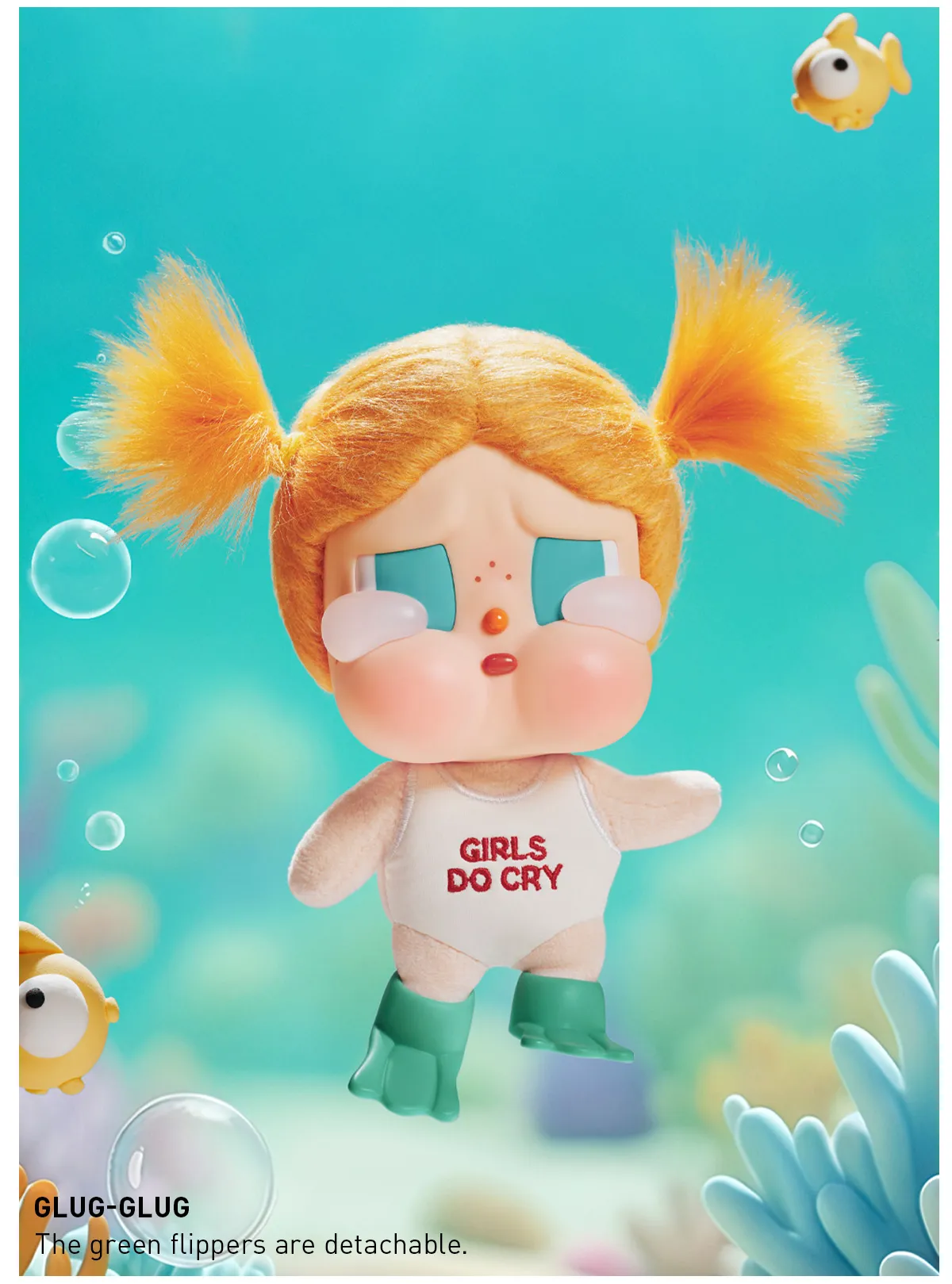 POP NOW:CRYBABY Vacation Mode On Series-Vinyl Plush Pendant